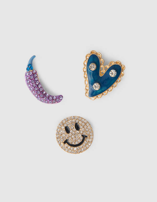 Icon Broche Set Blauw SHOEBY ACCESSOIRES