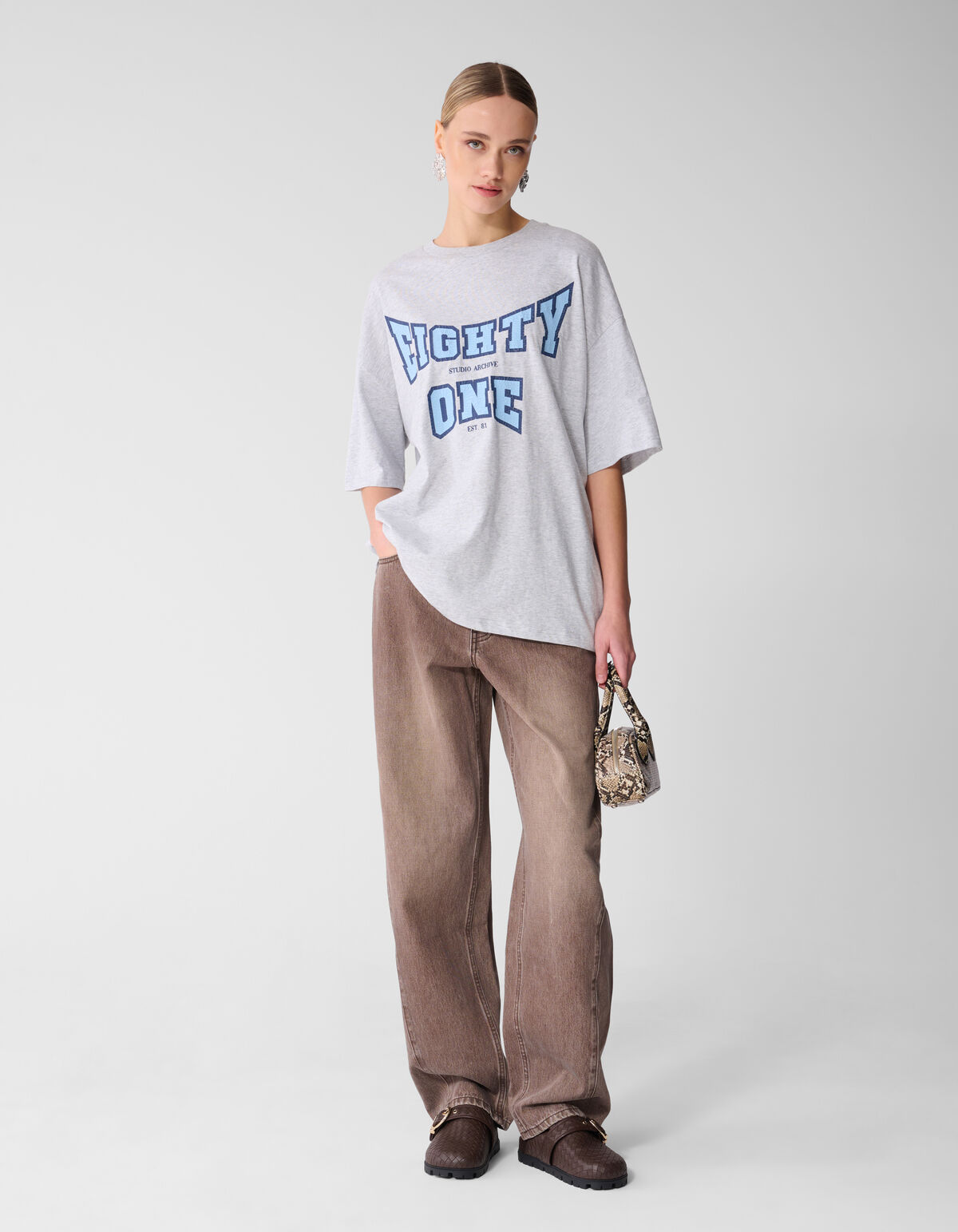 Barrel Fit Jeans Bruin SHOEBY WOMEN