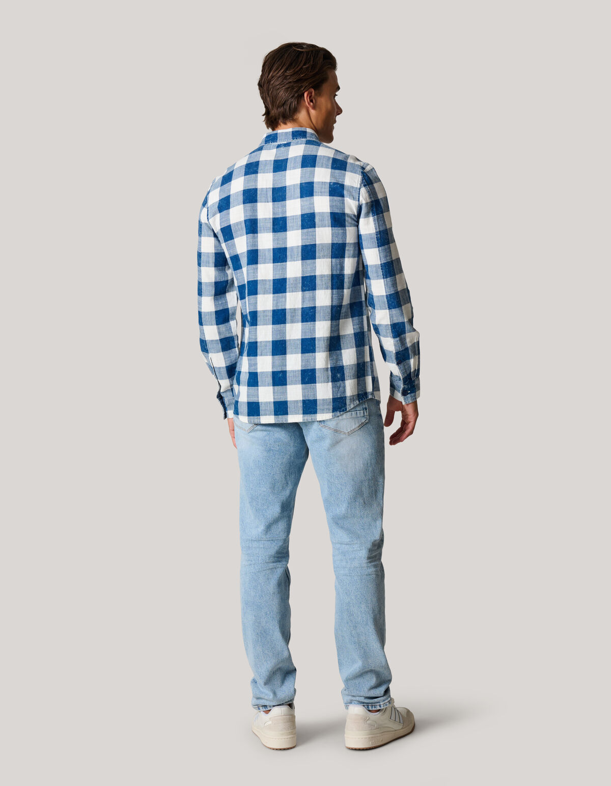 Ruiten Overhemd Blauw SHOEBY MEN