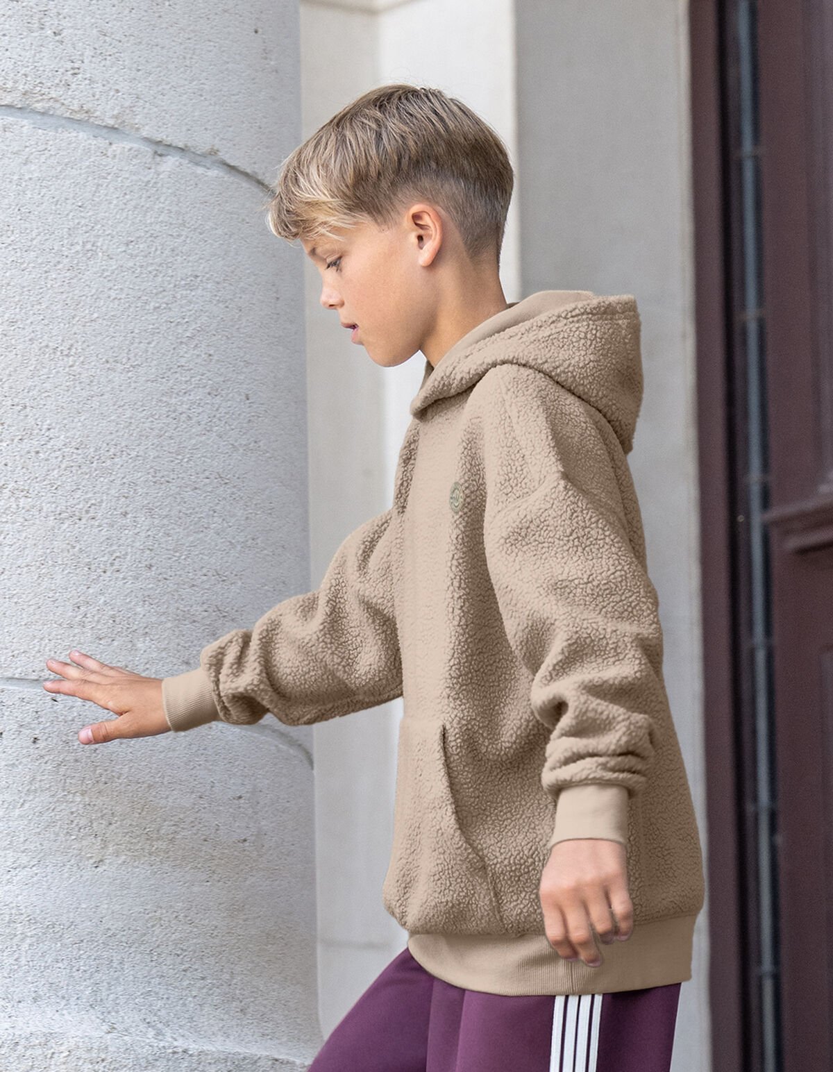 Teddy Hoodie Lichtbruin SHOEBY BOYS