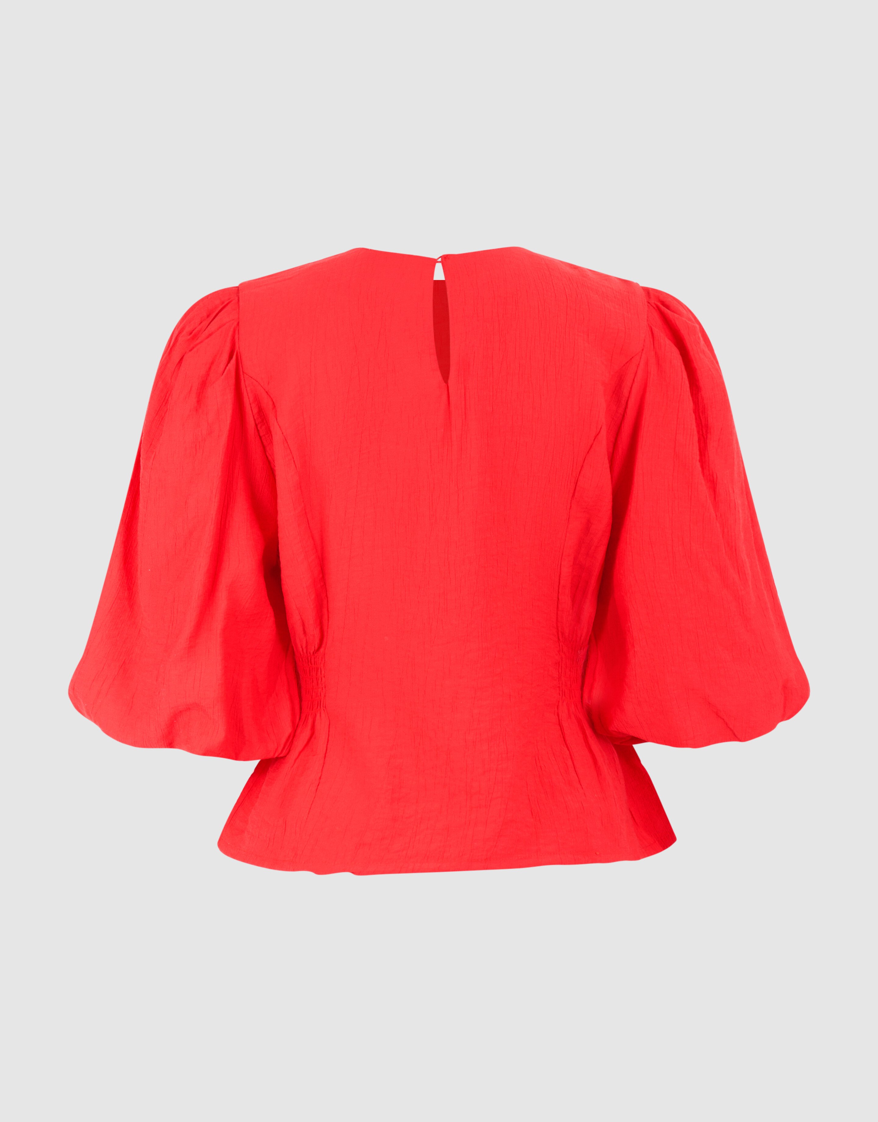 Smock Puff Top Rood SHOEBY WOMEN