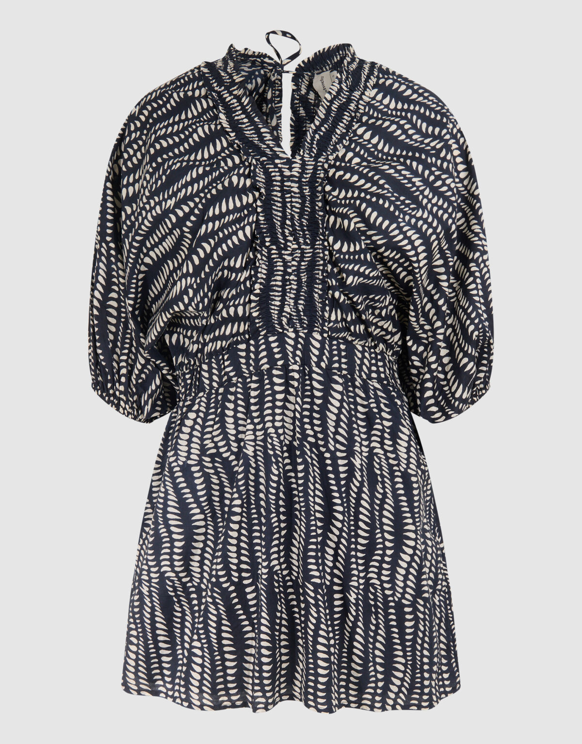 Printed Mini Jurk Zwart/Wit SHOEBY WOMEN