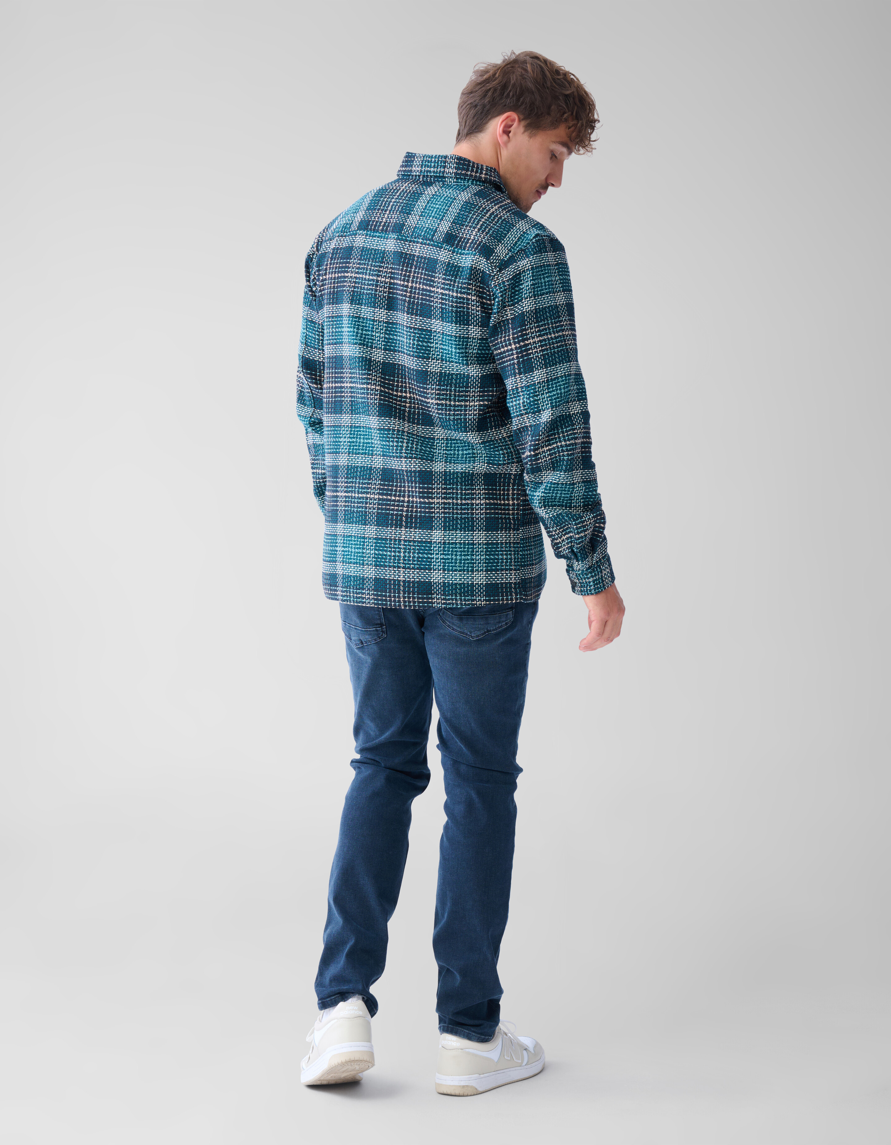 Heavy Ruiten Overshirt Groen SHOEBY MEN