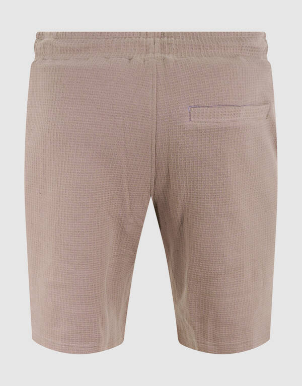 Waffle Structuur Short Lichtbruin SHOEBY MEN