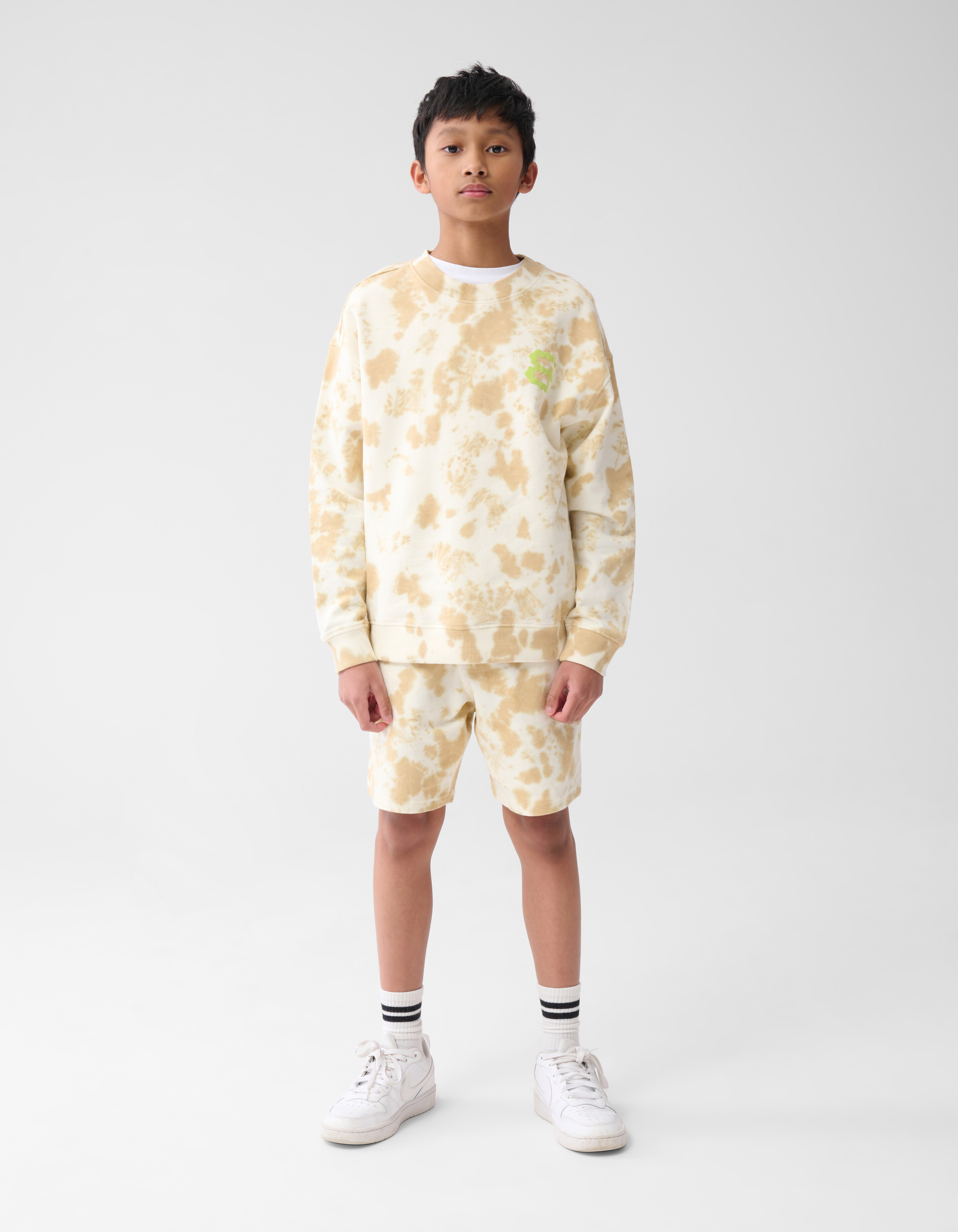 Tie Dye Sweater Gebroken Wit SHOEBY BOYS