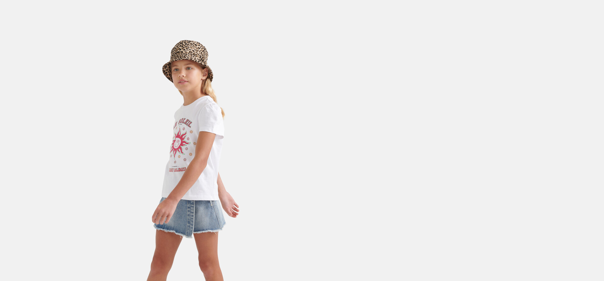Printed T-shirt Wit SHOEBY GIRLS
