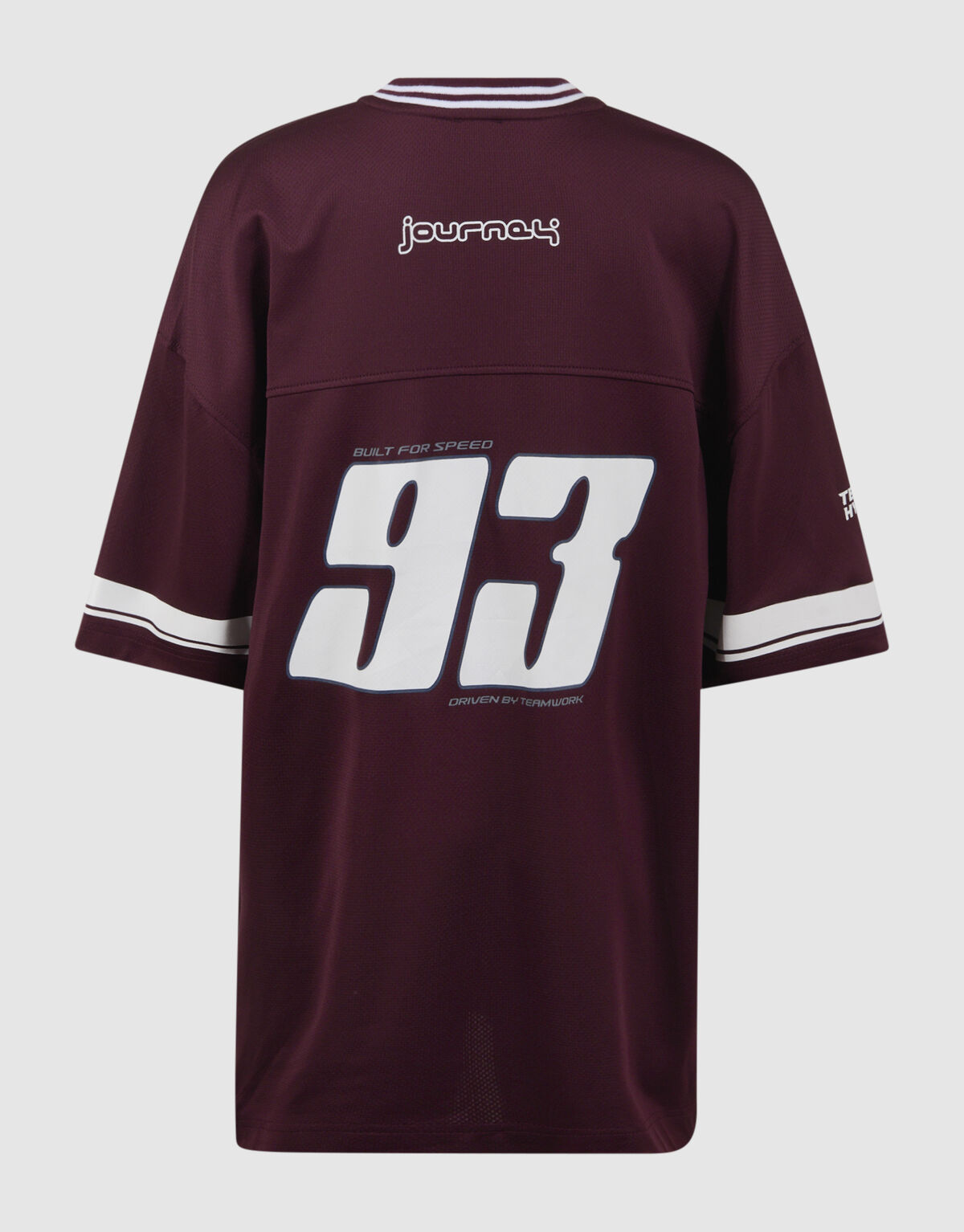 Oversized Sporty T-shirt Donkerrood SHOEBY BOYS