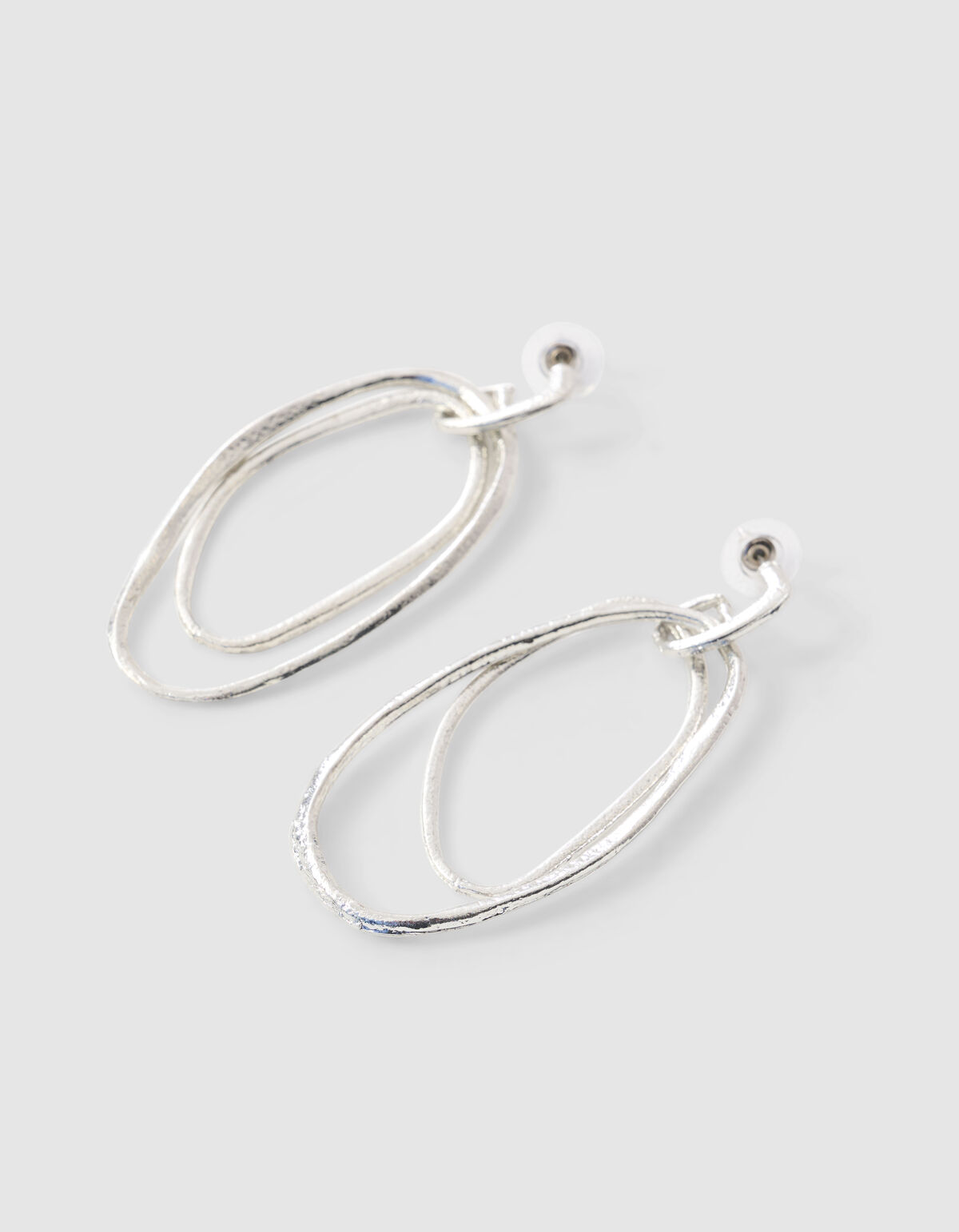 Ovaal Oorbellen Zilver SHOEBY ACCESSOIRES