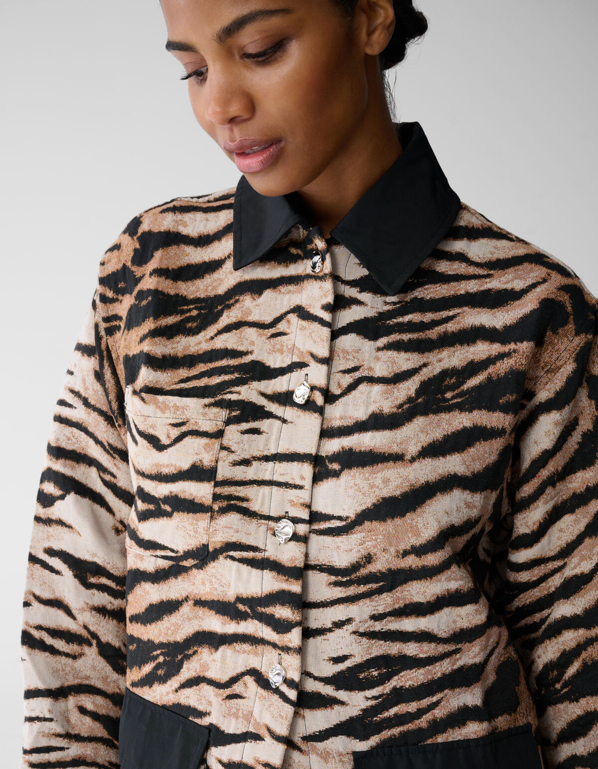 Jacquard Tiger Jack Lichtbruin SHOEBY WOMEN