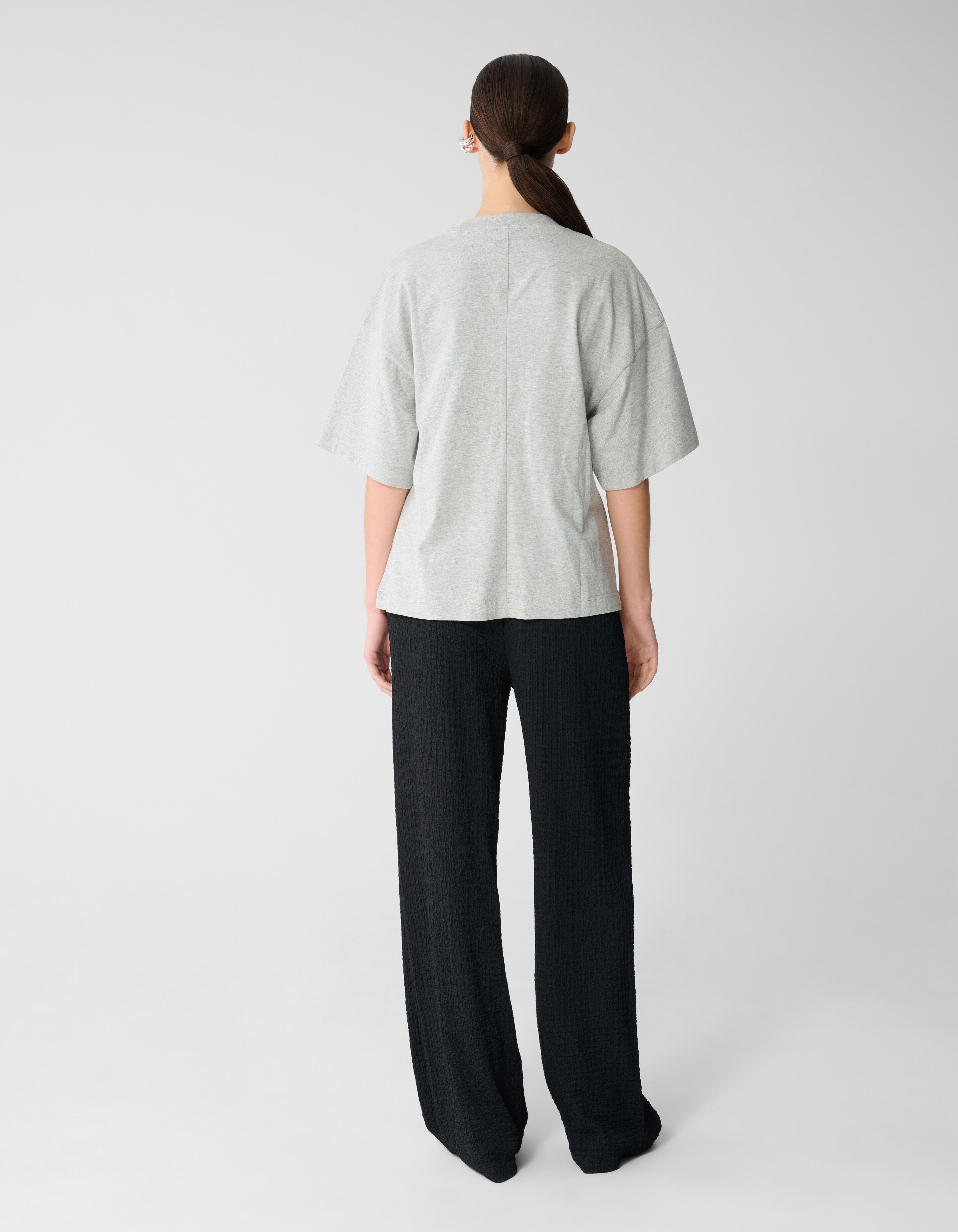 Knot T-shirt Lichtgrijs SHOEBY WOMEN