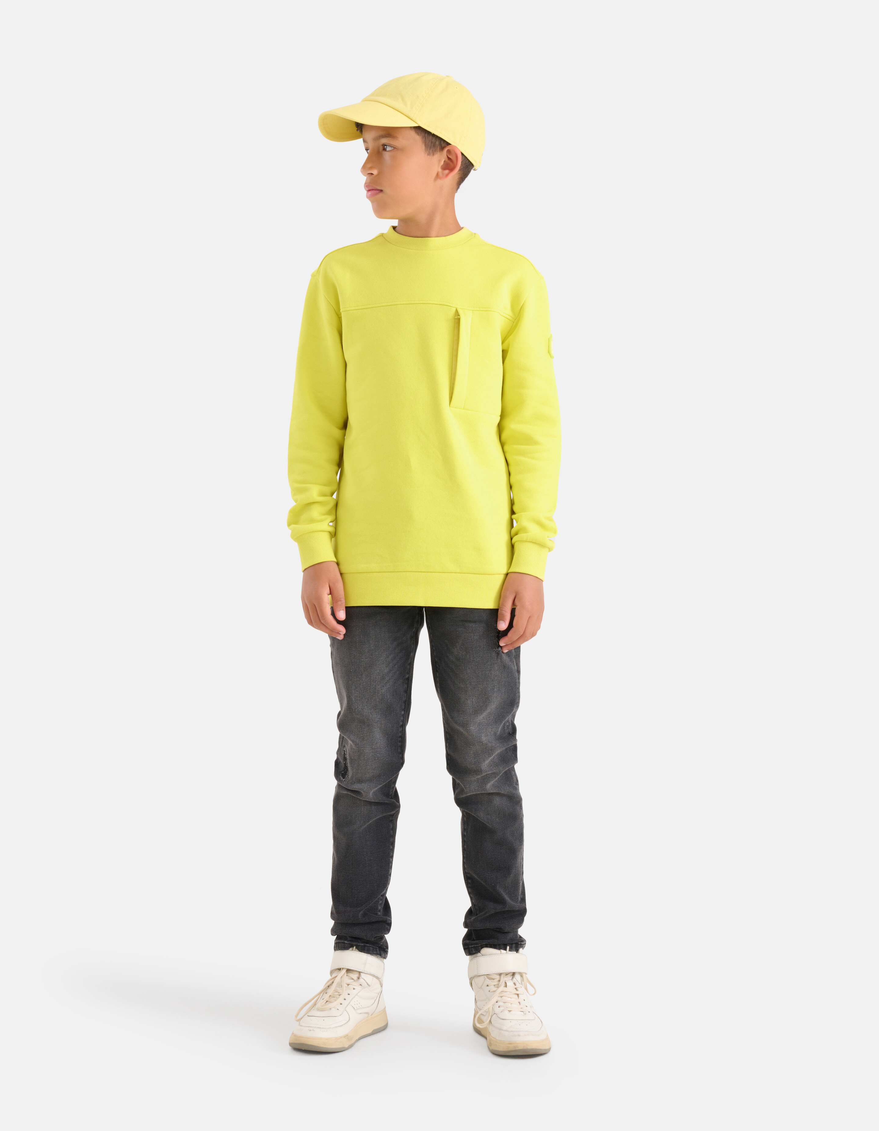 Pocket Sweater Geel SHOEBY BOYS
