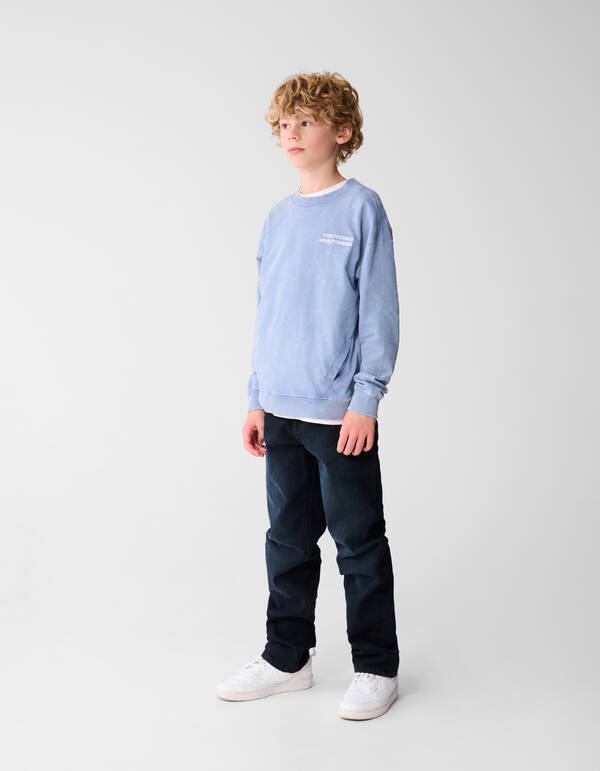 Washed Sweater Lichtblauw SHOEBY BOYS
