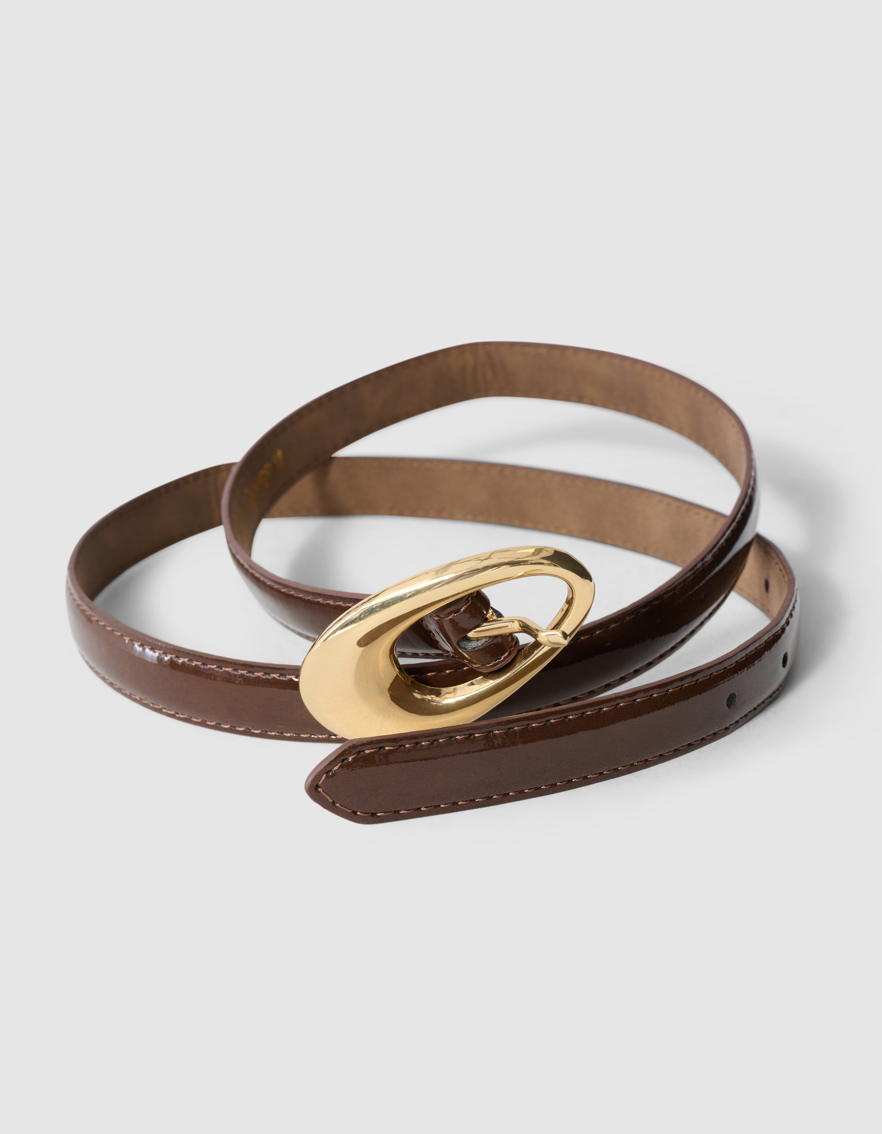 Lak Riem Donkerbruin SHOEBY ACCESSOIRES