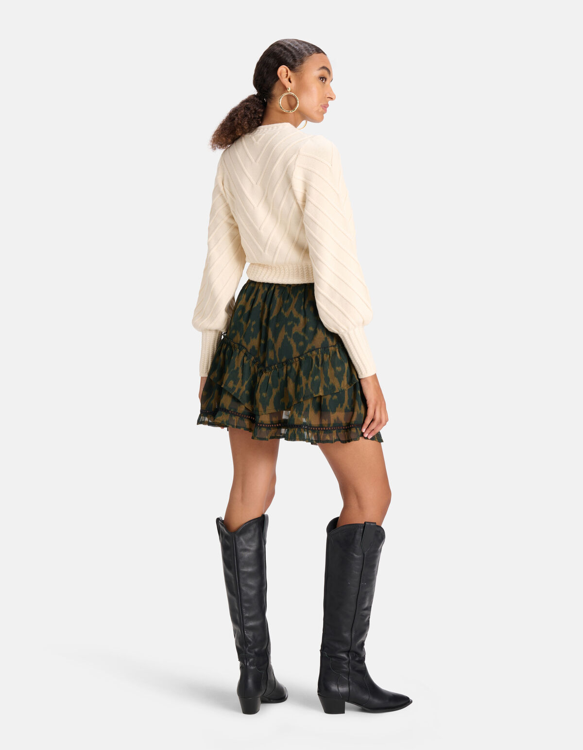 Diagonaal Trui Gebroken Wit SHOEBY WOMEN