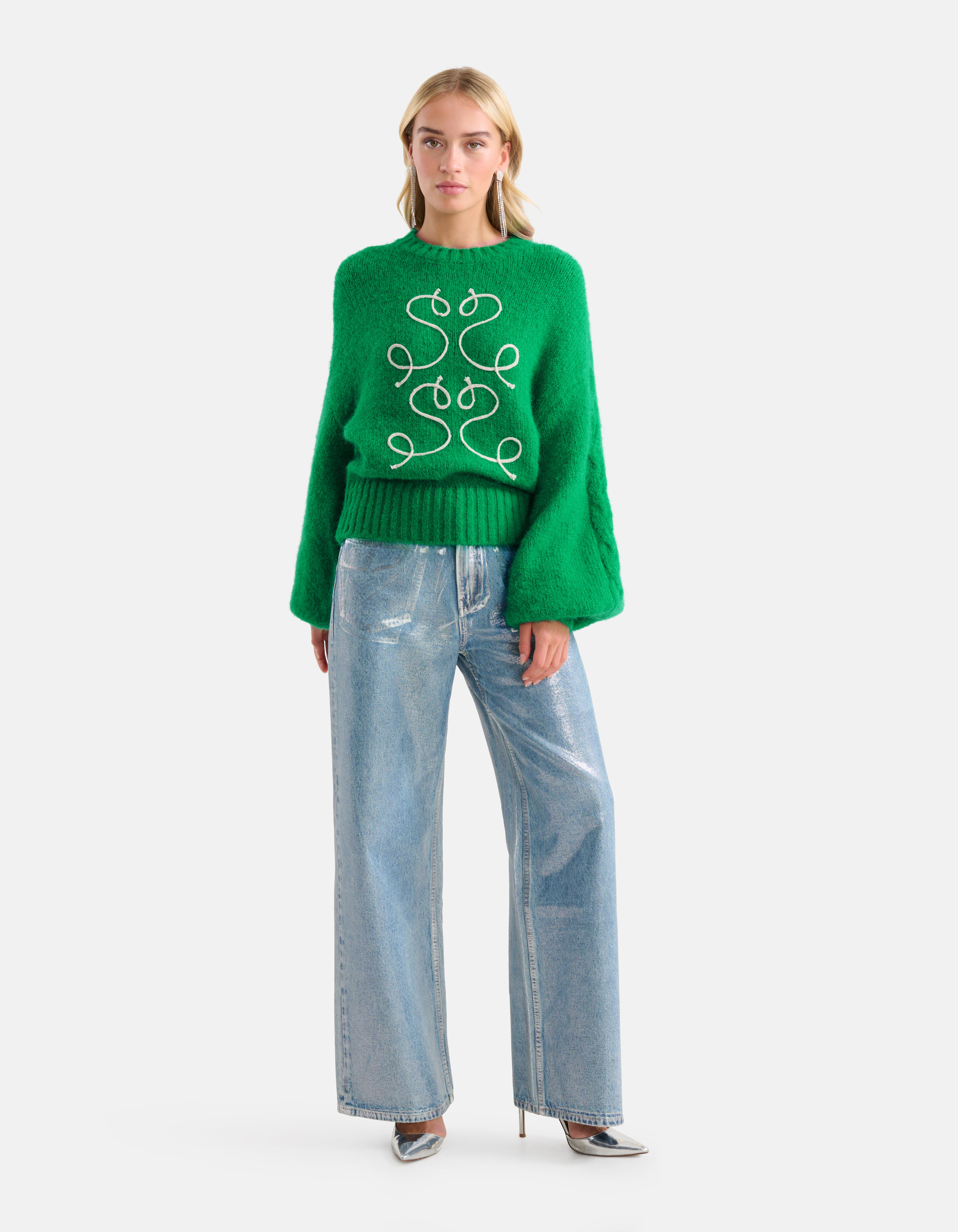 Kabeltrui Groen SHOEBY WOMEN
