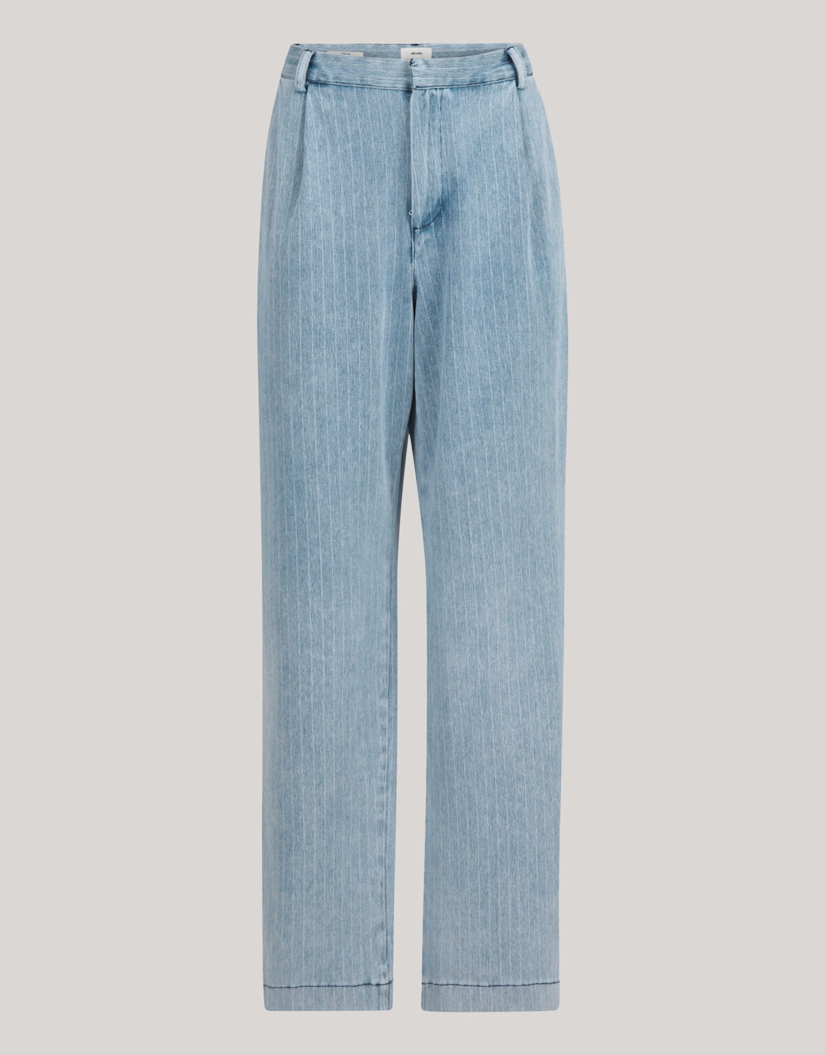 Pinstripe Loose Fit Jeans Lichtblauw L34 SHOEBY WOMEN