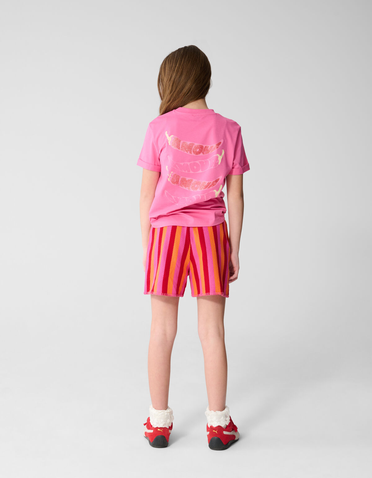 Amour Pepper Artwork T-shirt Roze SHOEBY GIRLS