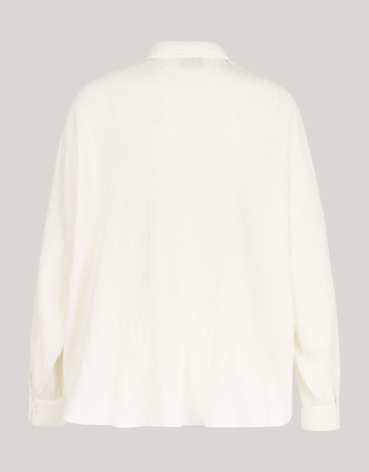 Plissé Crinkle Blouse Gebroken Wit SHOEBY WOMEN