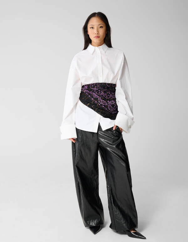 Strass Paisley Sjaal Bruin SHOEBY ACCESSOIRES