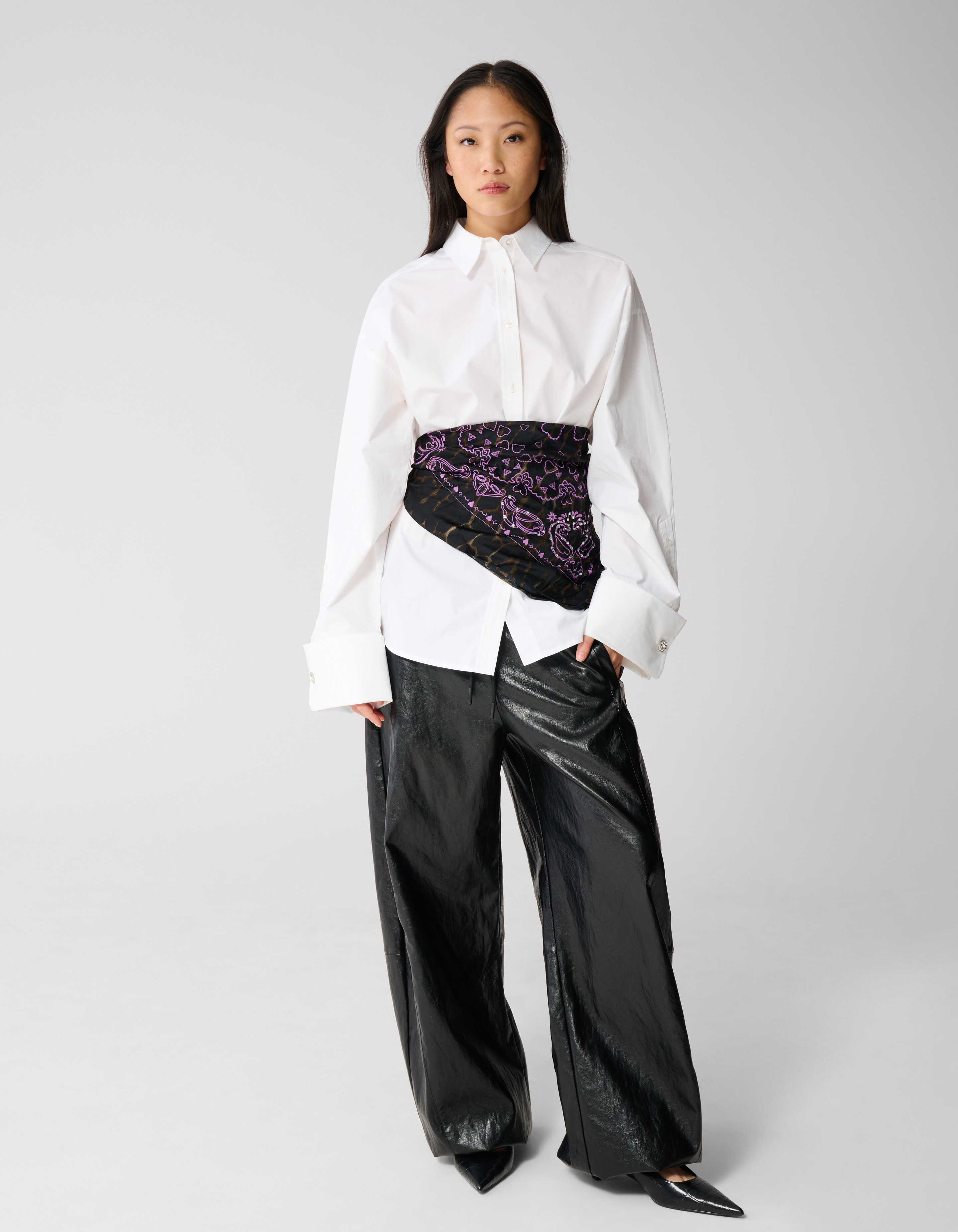 Strass Paisley Sjaal Bruin SHOEBY ACCESSOIRES