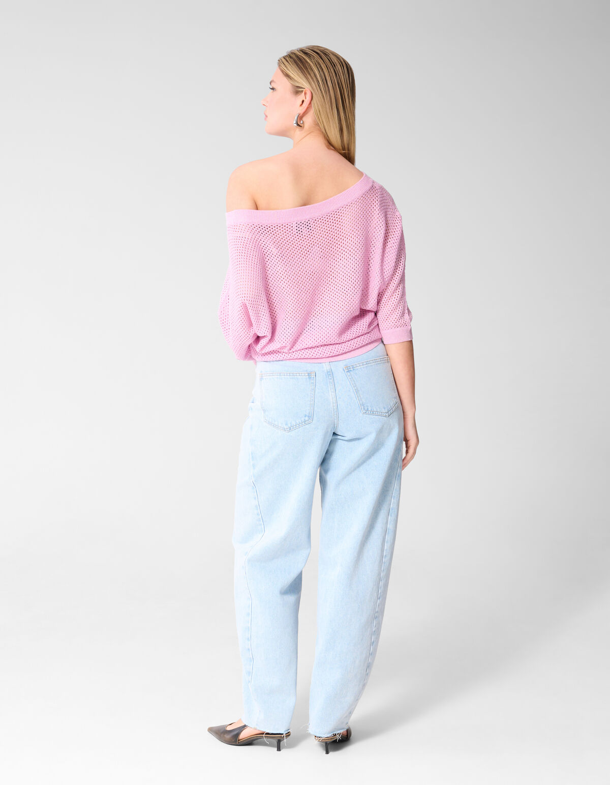 Glitter Ajour Trui Roze SHOEBY WOMEN