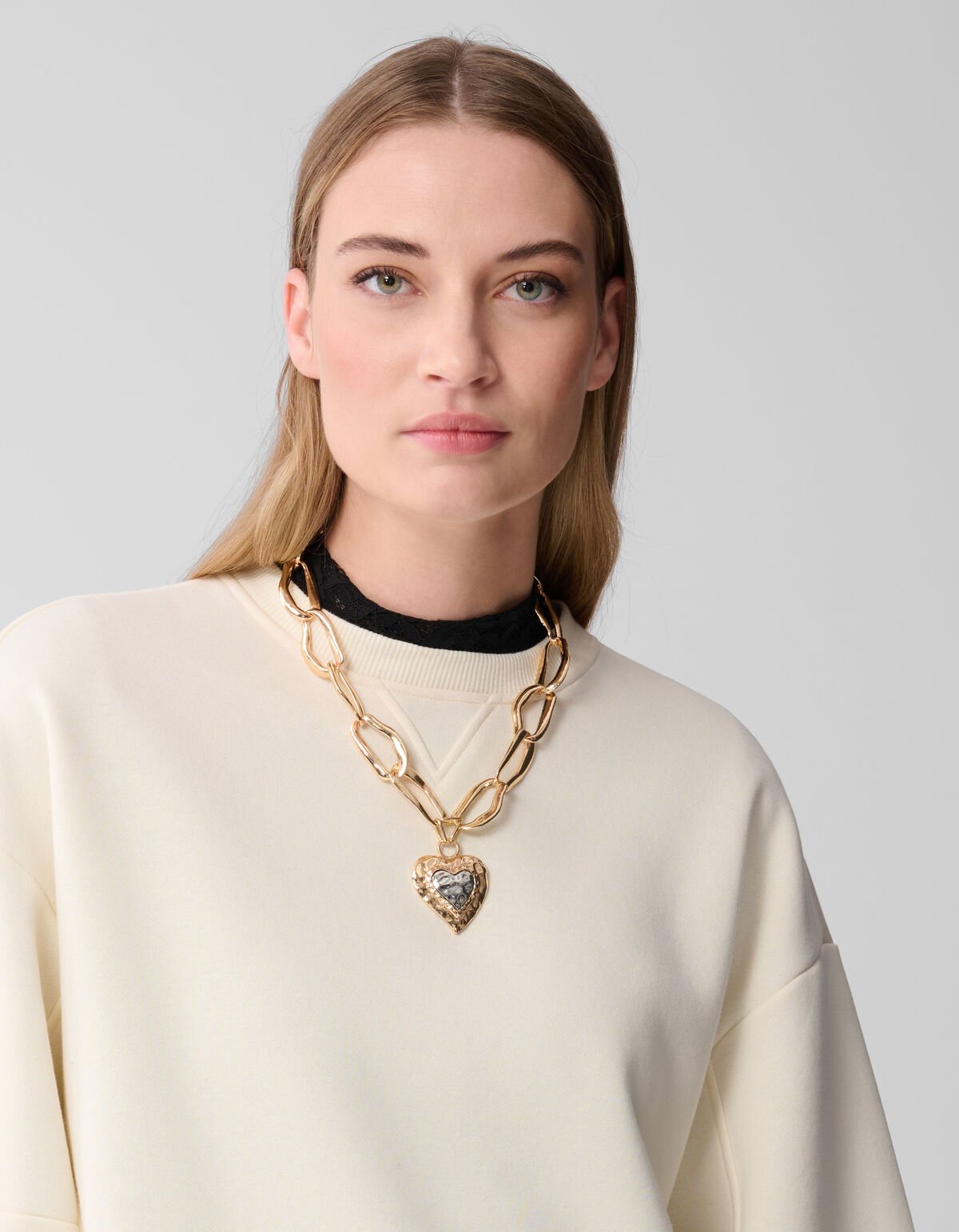 Hammerd Heart Ketting Goud SHOEBY ACCESSOIRES