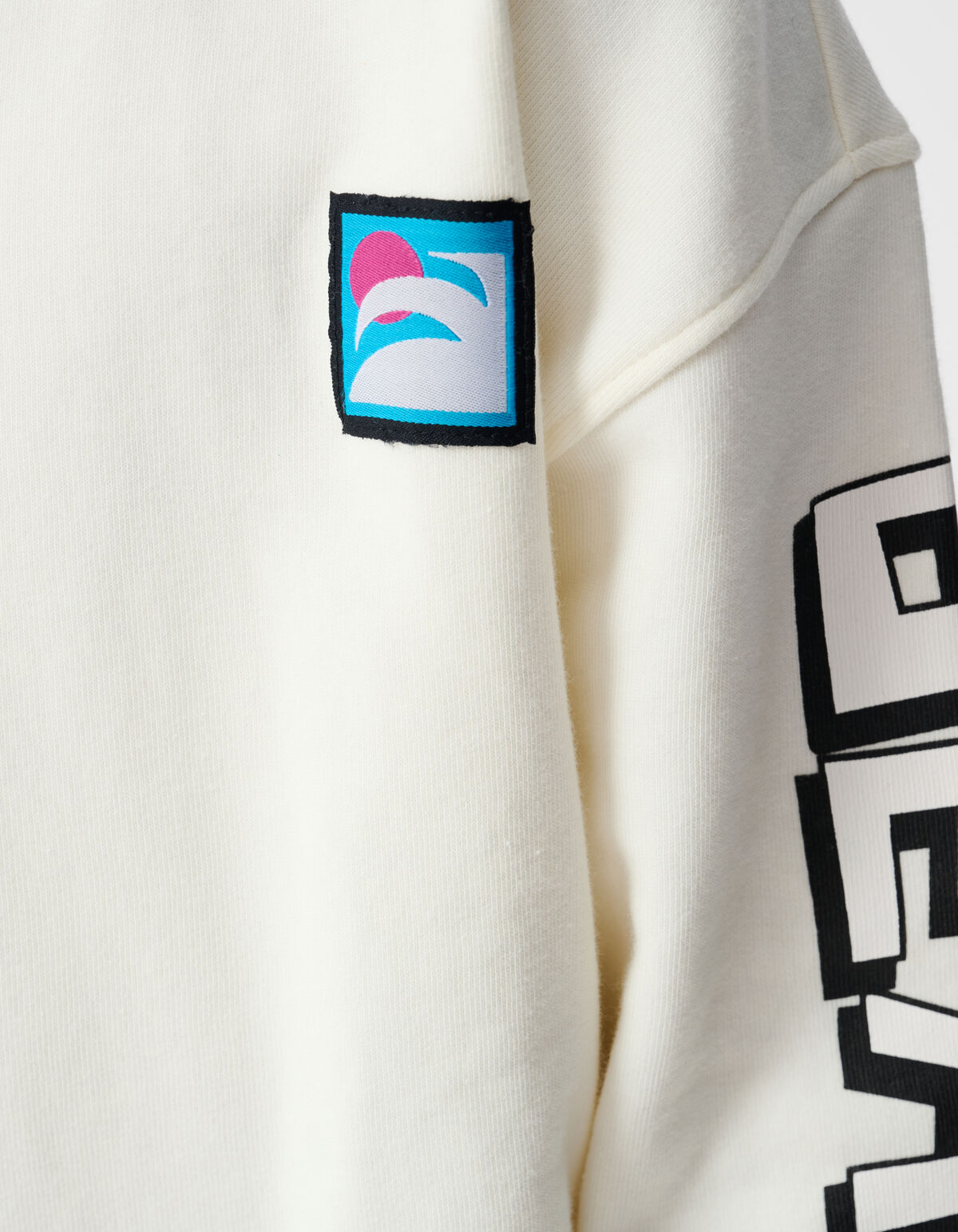 Wave Artwork Sweater Gebroken Wit SHOEBY BOYS