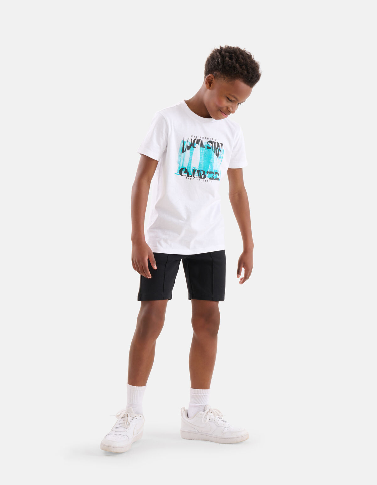 Print T-shirt Wit SHOEBY BOYS