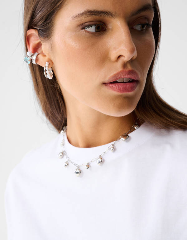 Cocktail Artwork T-shirt Wit SHOEBY WOMEN