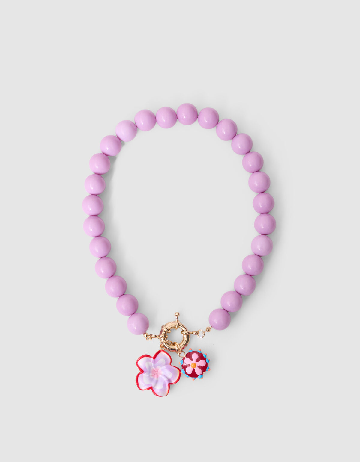 Statement Bloem Ketting Roze SHOEBY ACCESSOIRES