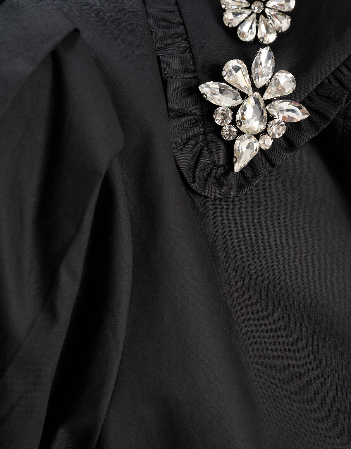 Strass Detail Blouse Zwart SHOEBY WOMEN