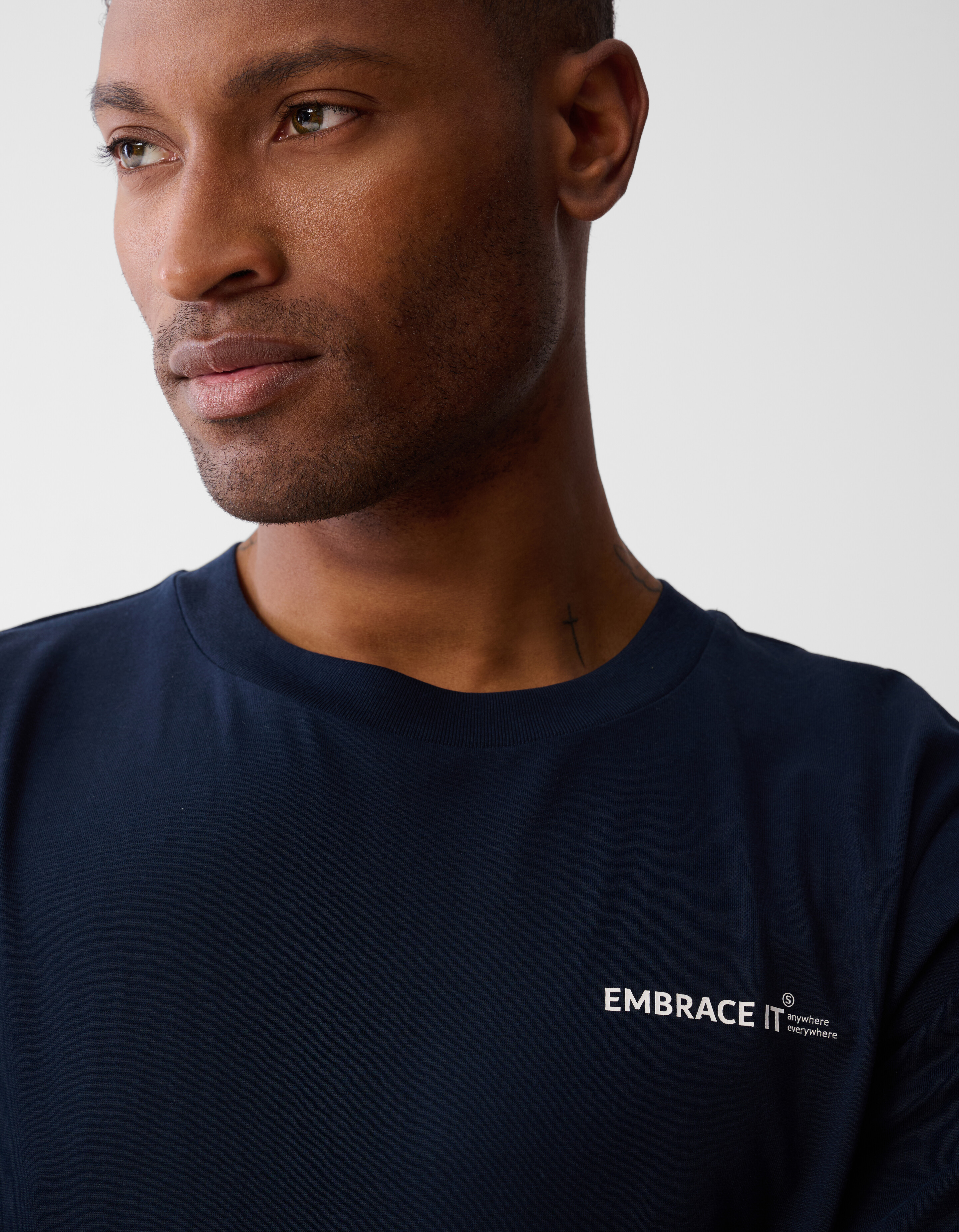 Embrace Artwork T-shirt Donkerblauw SHOEBY MEN