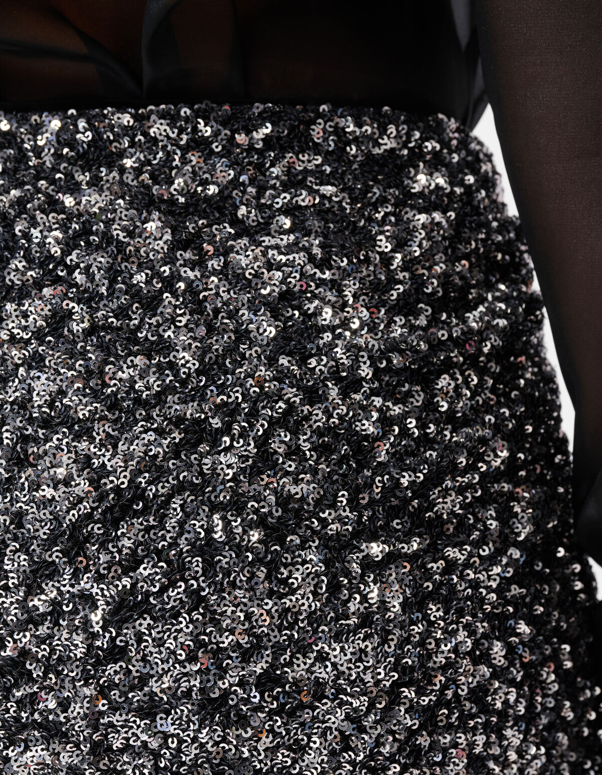 Pailletten Mini Rok Zilver SHOEBY WOMEN