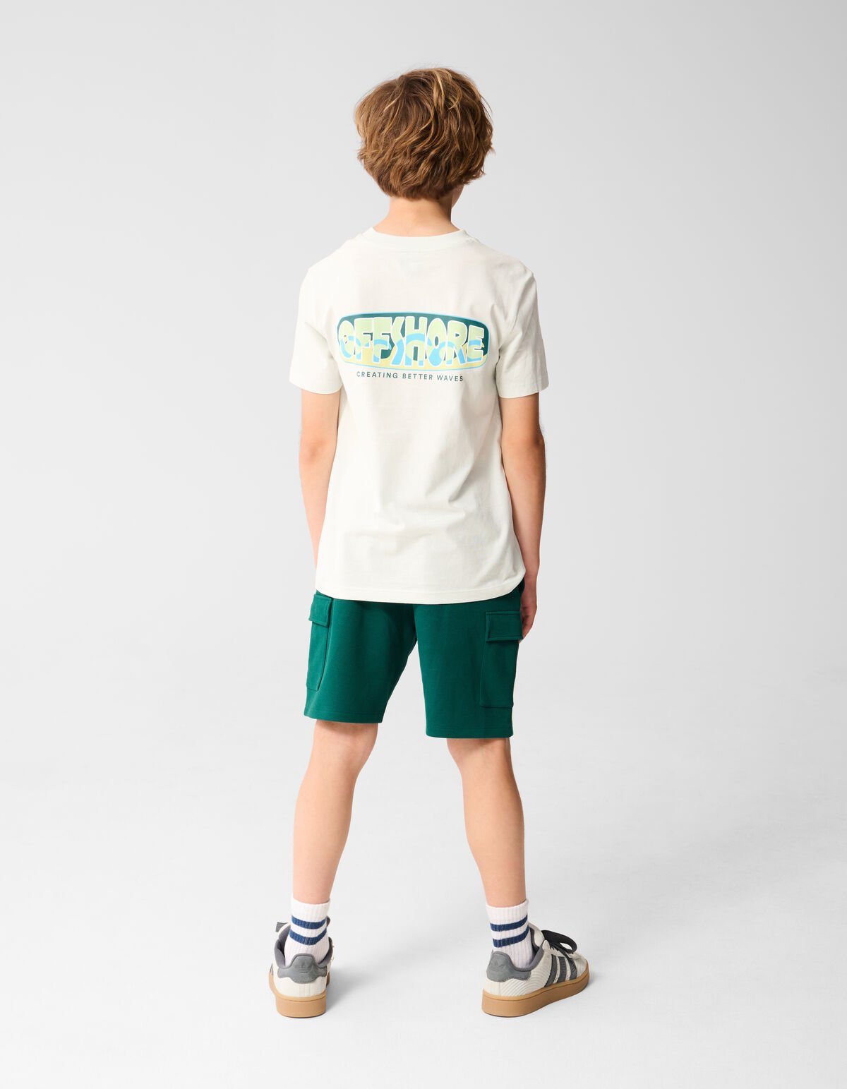 Offshore Artwork T-shirt Gebroken Wit SHOEBY BOYS