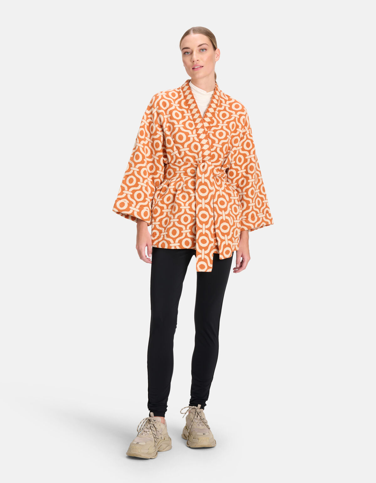 Jacquard Kimono Oranje By Mieke SHOEBY WOMEN
