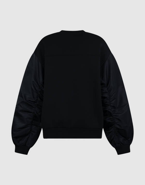 Satijnen Mix Sweater Zwart SHOEBY WOMEN