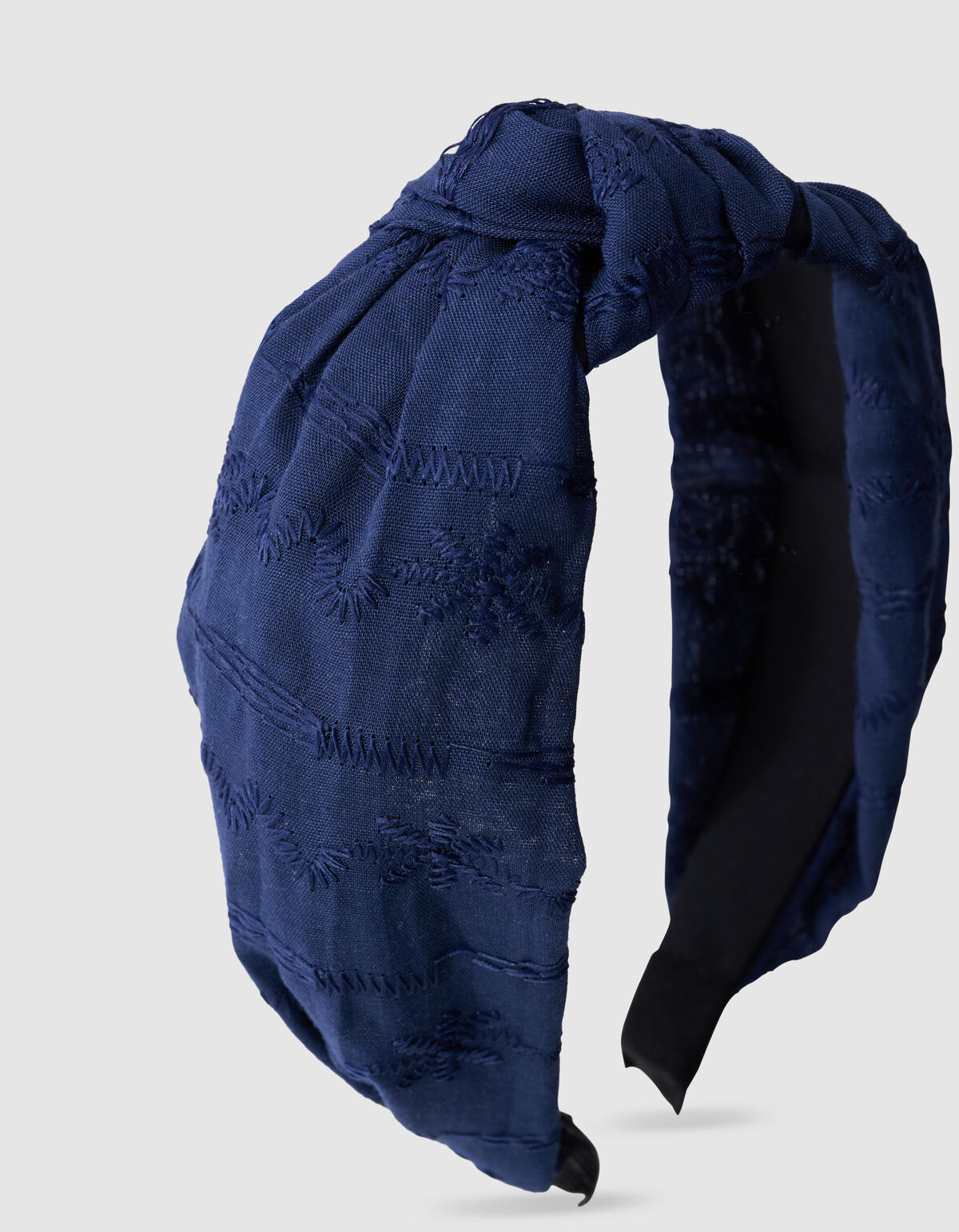 Embroidery Knot Haarband Donkerblauw SHOEBY ACCESSOIRES