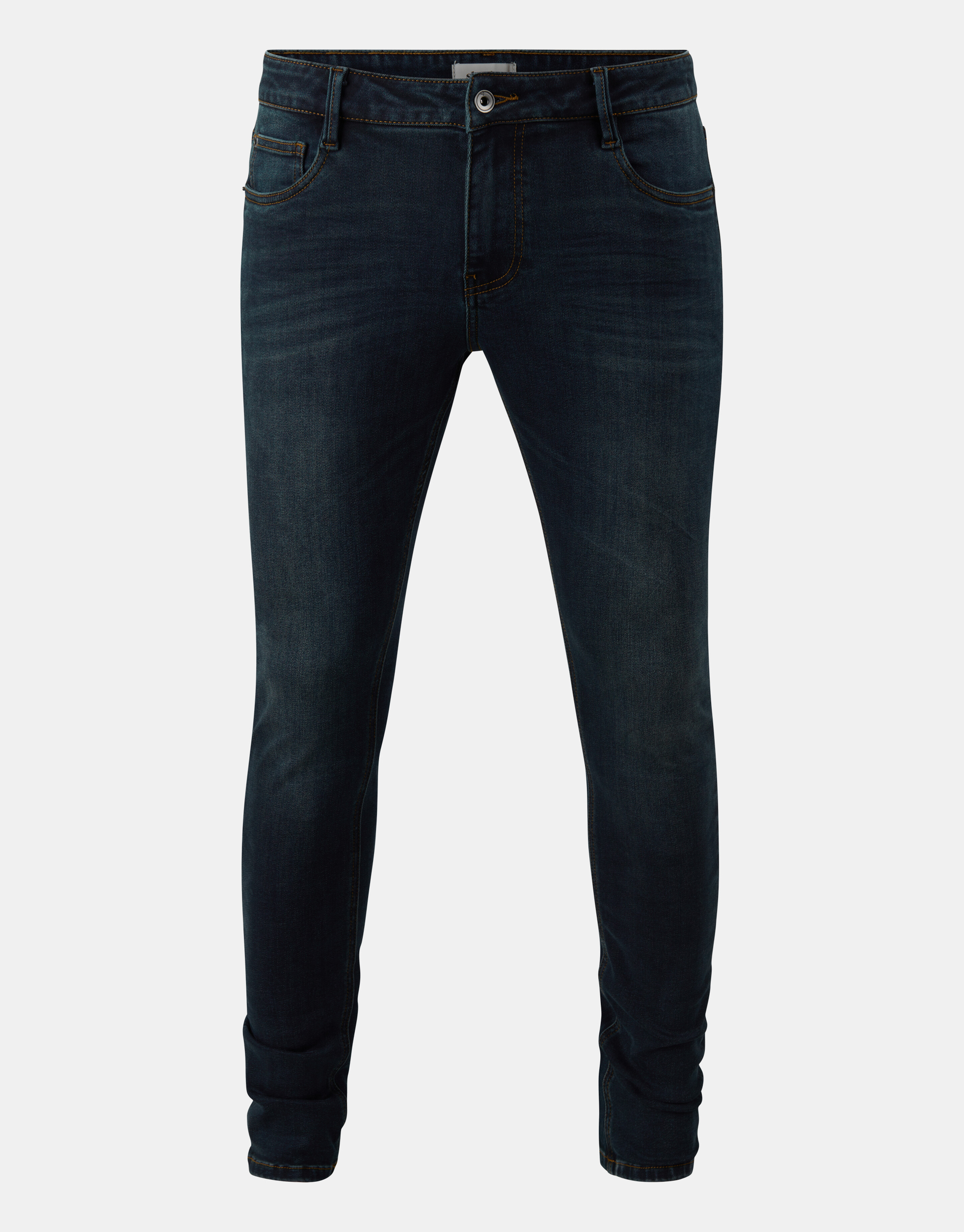 Skinny Fit Jeans Donkerblauw L34 SHOEBY MEN