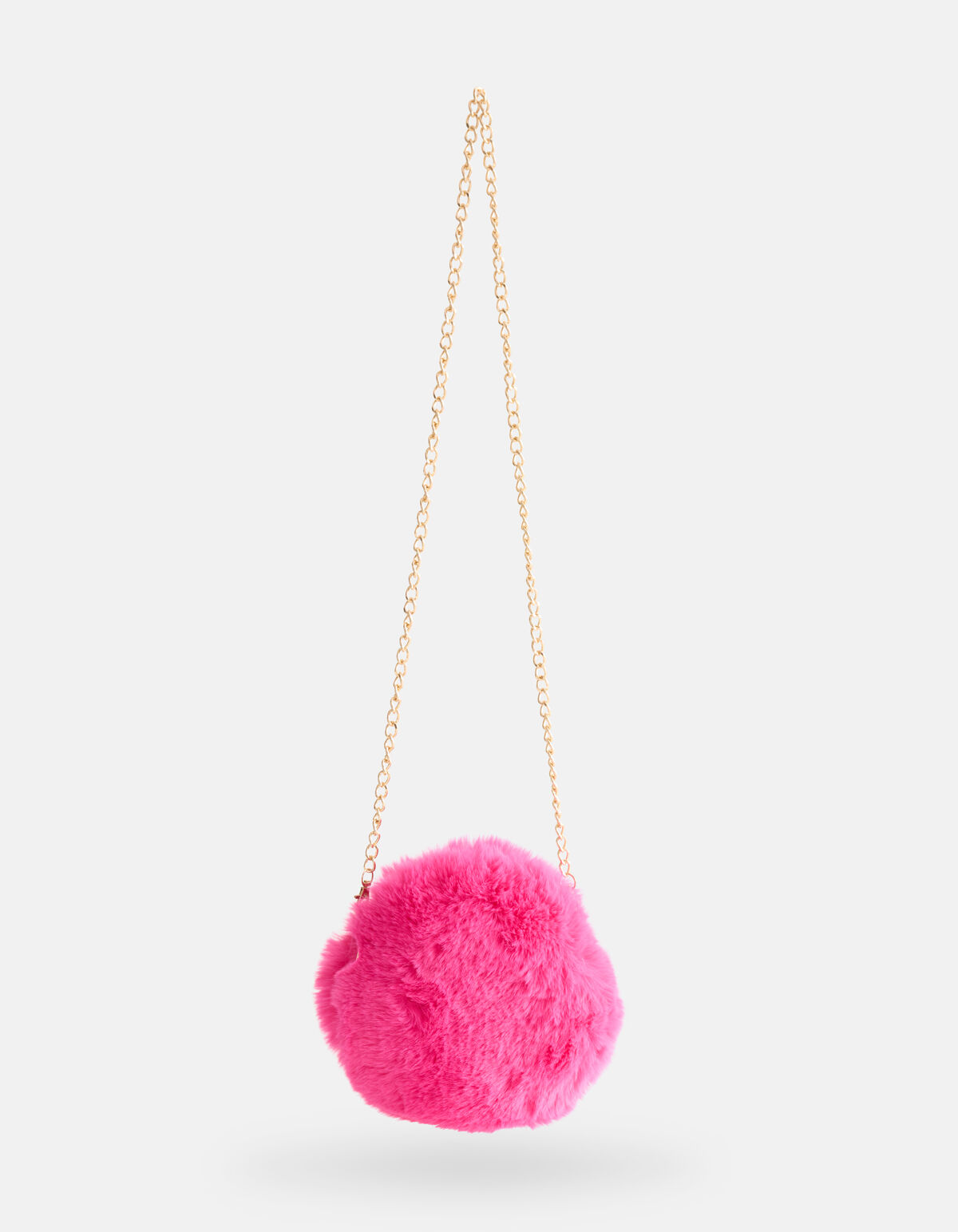 Ronde Faux Fur Tas Roze SHOEBY ACCESSOIRES