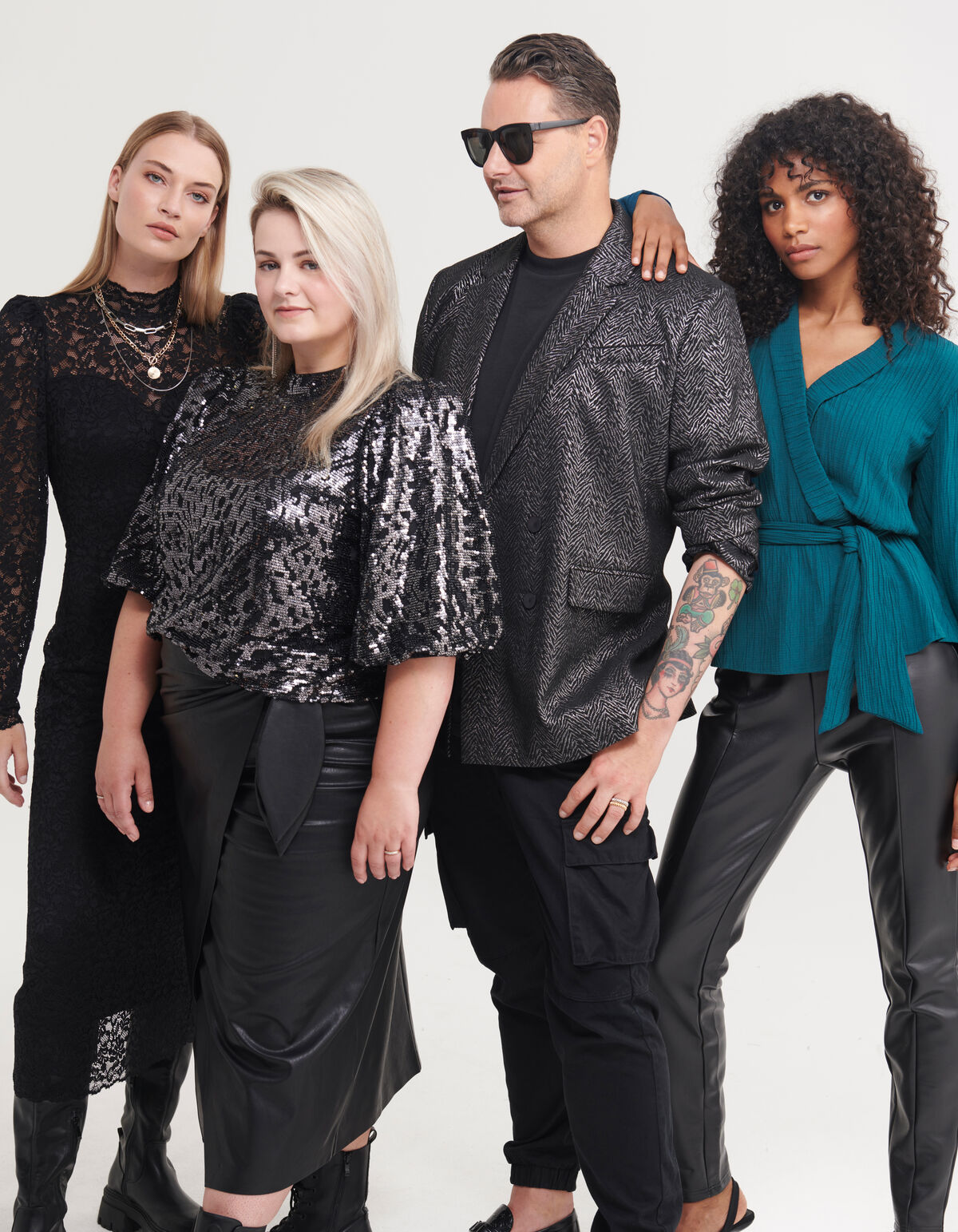 Pailletten Top Zwart By Fred SHOEBY WOMEN