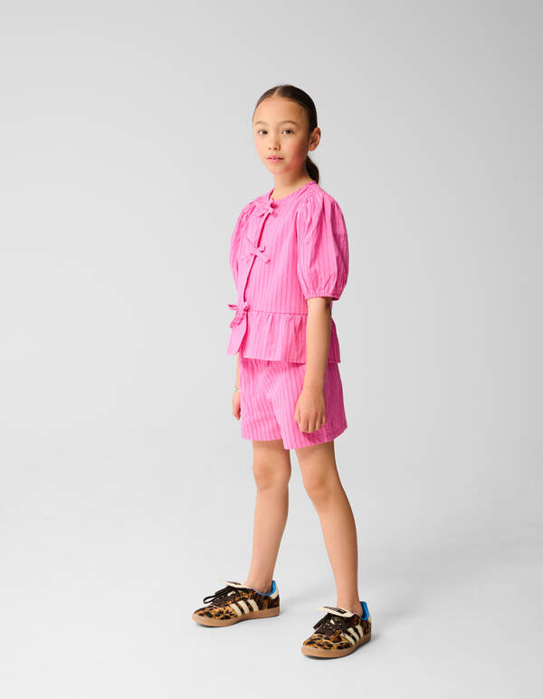 Stripe Strik Top Roze SHOEBY GIRLS