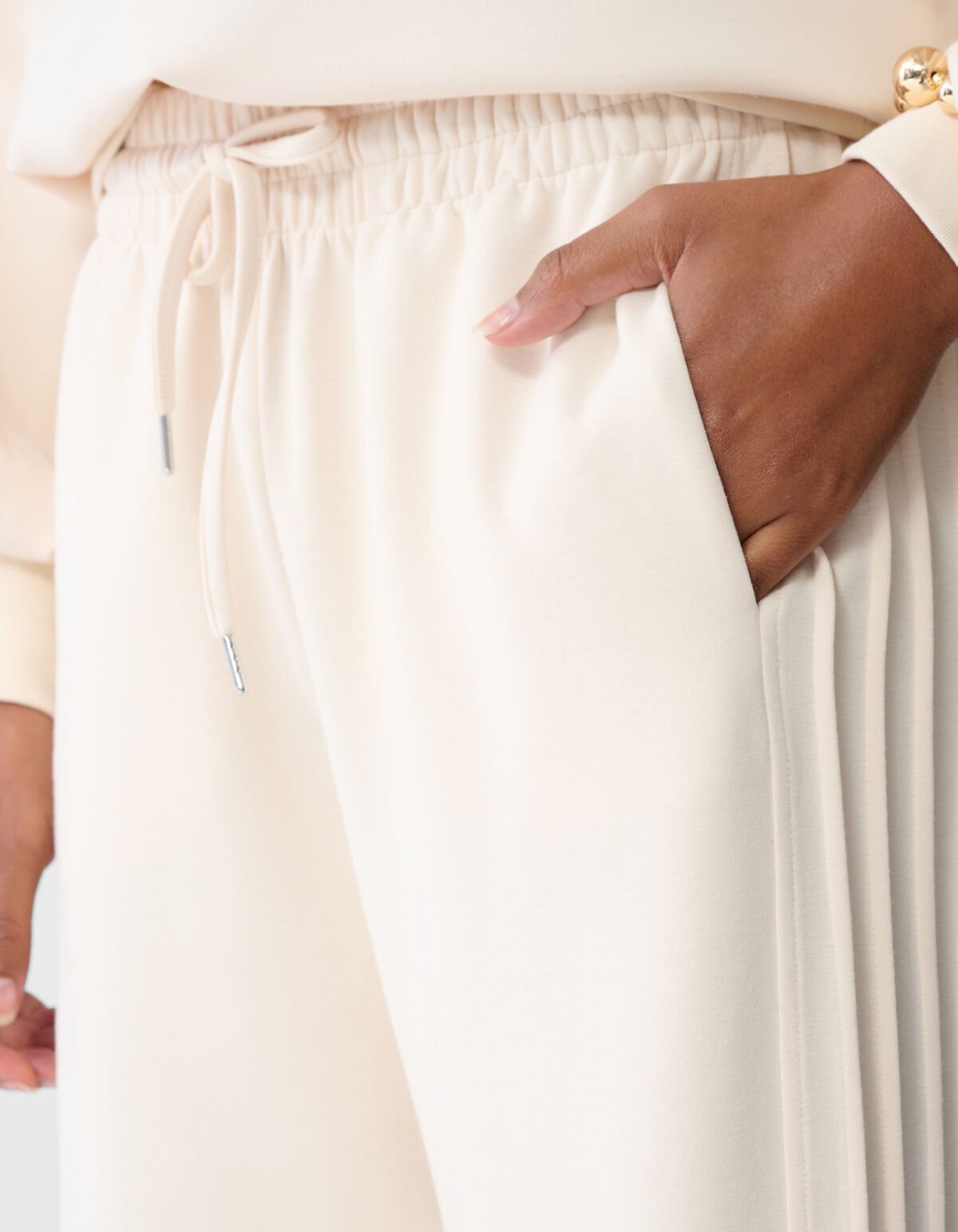 Wide Leg Broek Gebroken Wit By Fred SHOEBY WOMEN