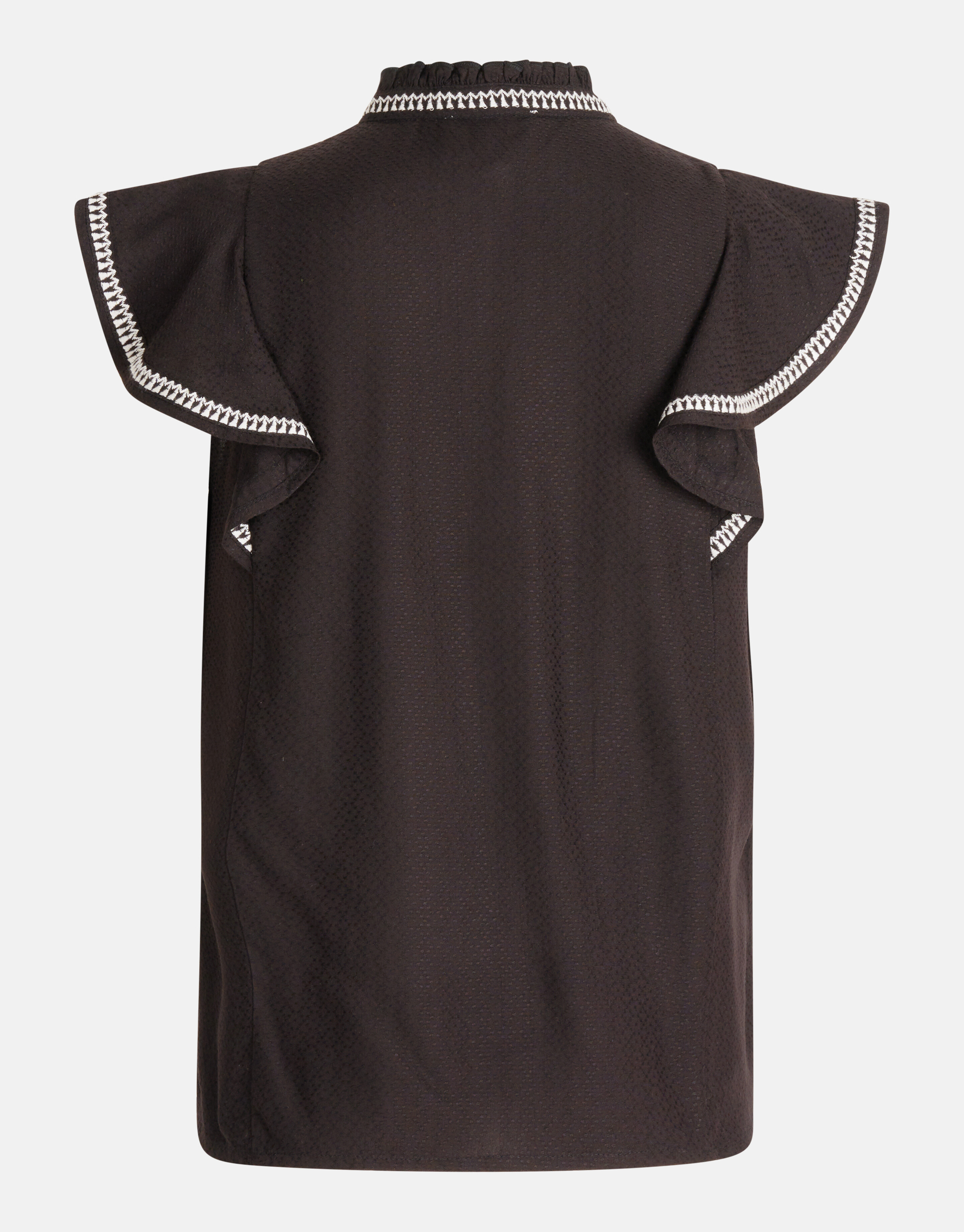 Embroidery Top Zwart SHOEBY WOMEN
