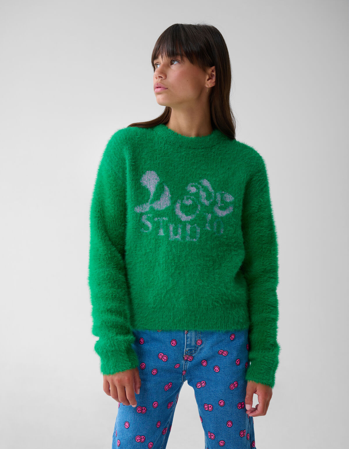 Zachte Gebreide Trui Groen SHOEBY GIRLS