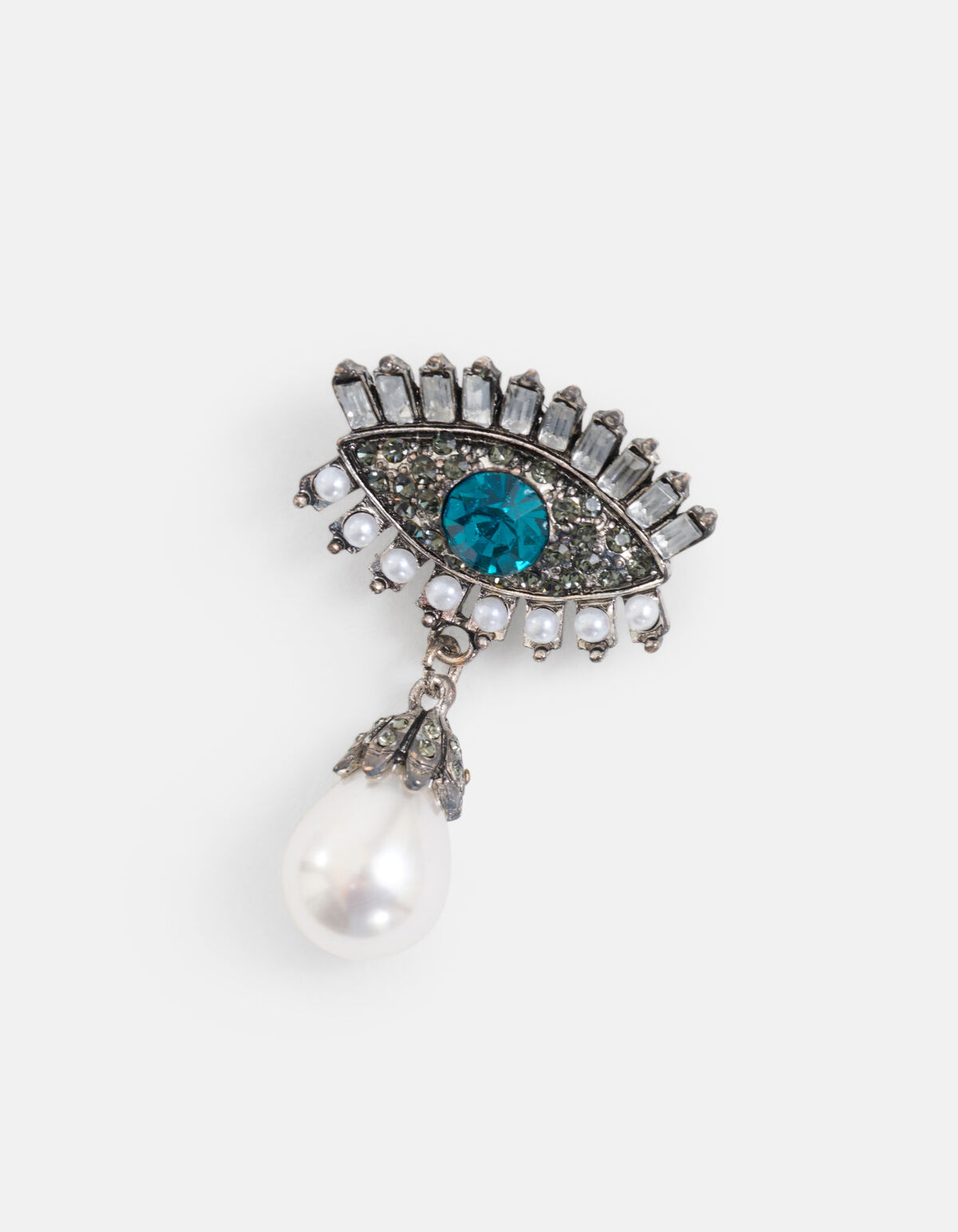 Parel Broche Zilver SHOEBY ACCESSOIRES