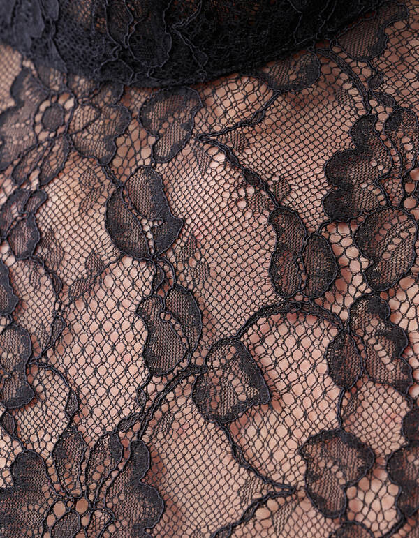 Kanten Bloem Top Zwart SHOEBY WOMEN