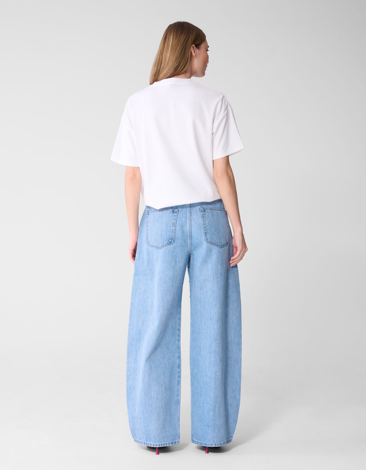 Oversized Basis T-shirt Wit SHOEBY WOMEN