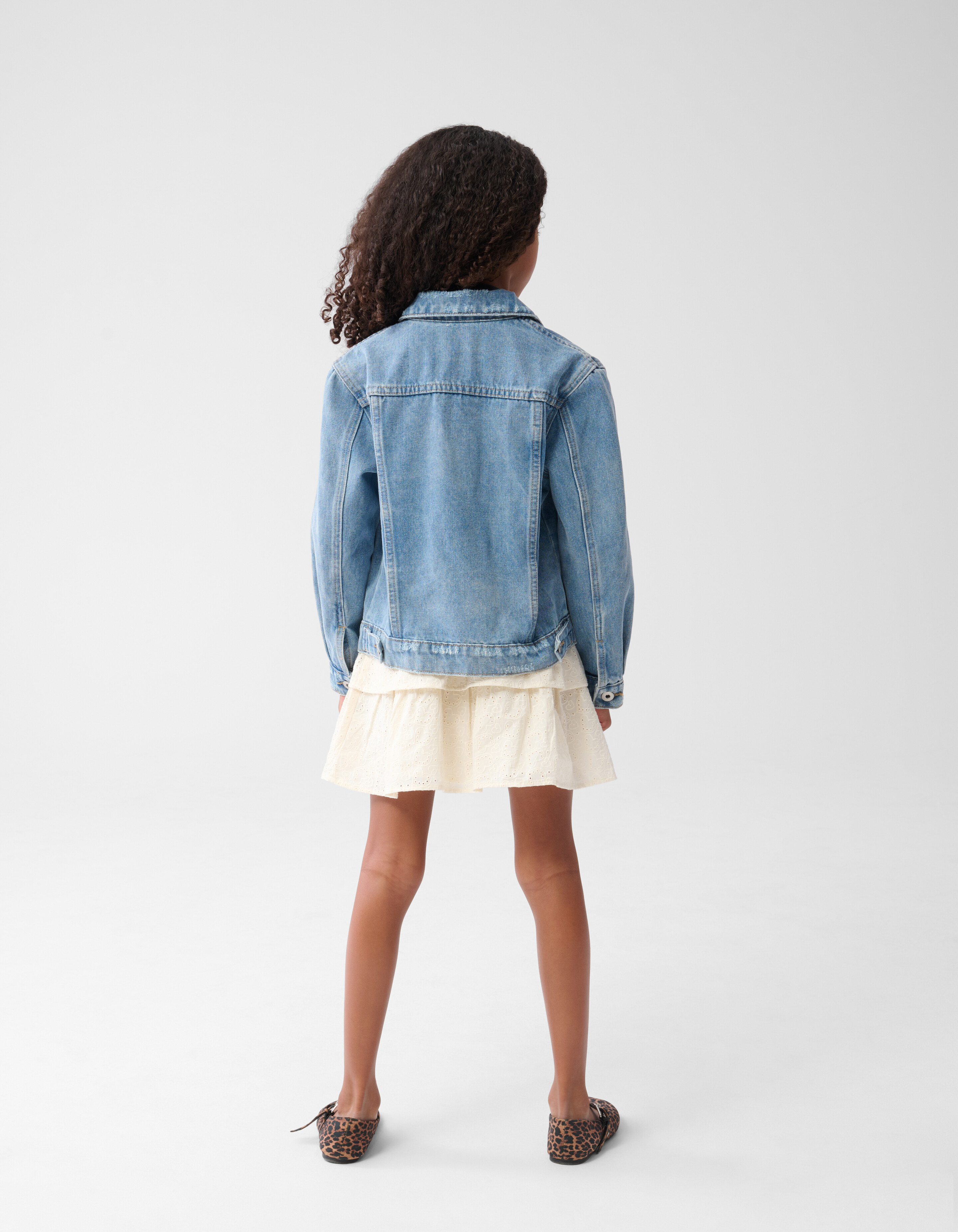 Geborduurd Denim Jack Lichtblauw SHOEBY GIRLS