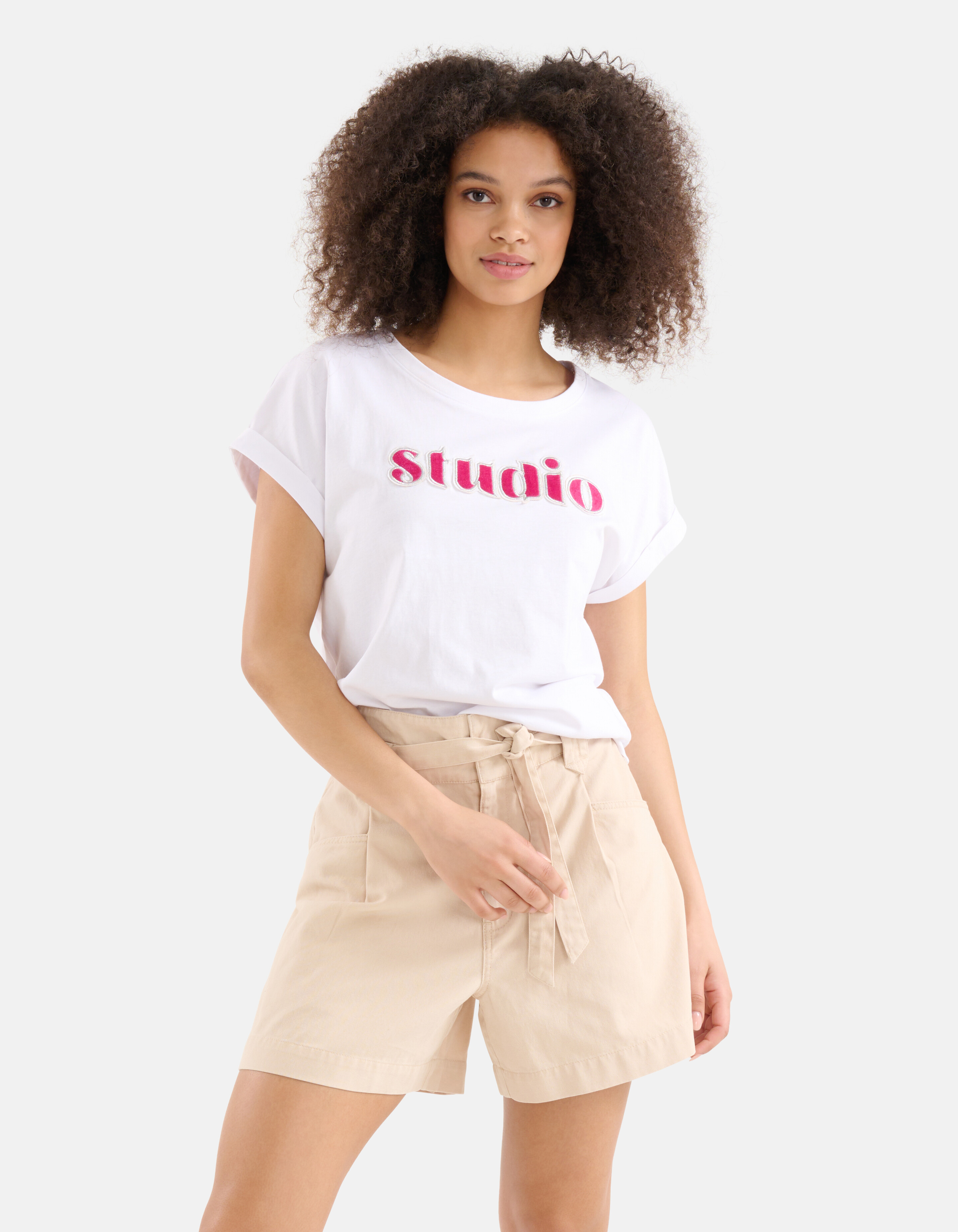 Artwork T-shirt Wit SHOEBY WOMEN