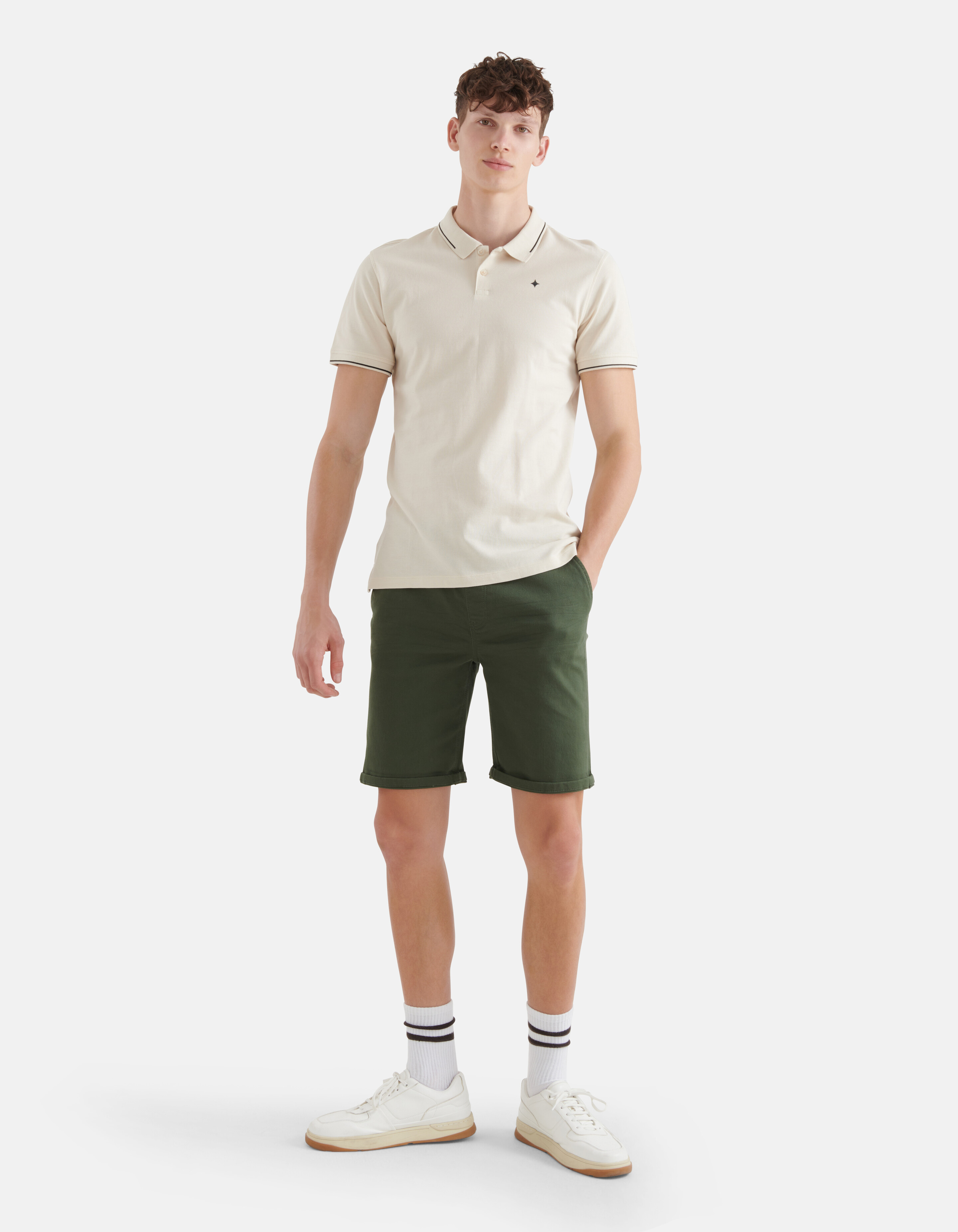 Basis Polo Gebroken Wit SHOEBY MEN